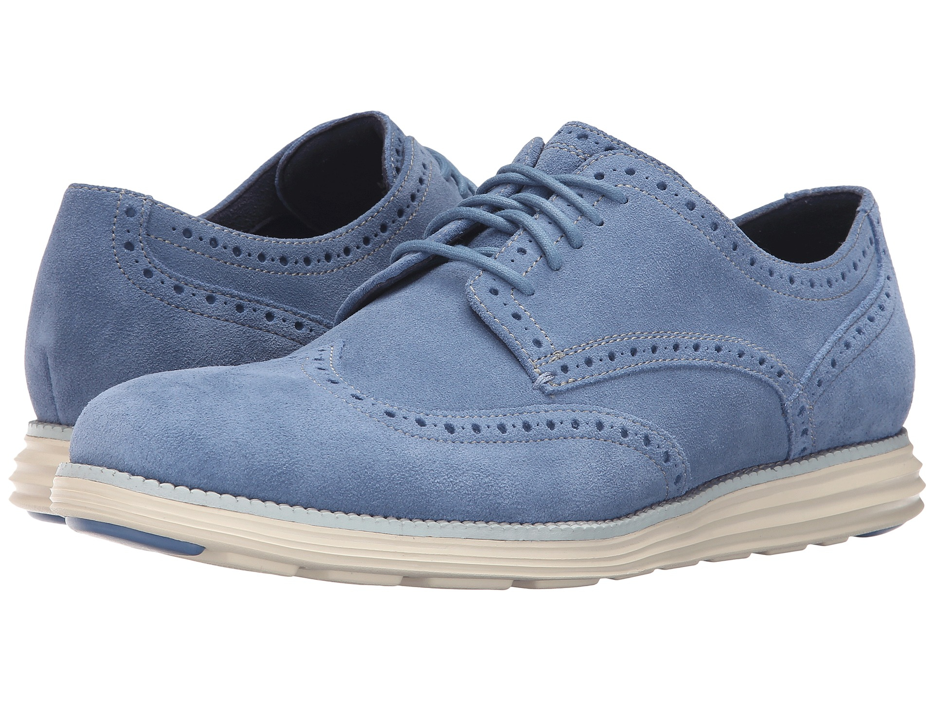 Cole Haan Leather Original Grand Wingtip in Blue for Men - Lyst