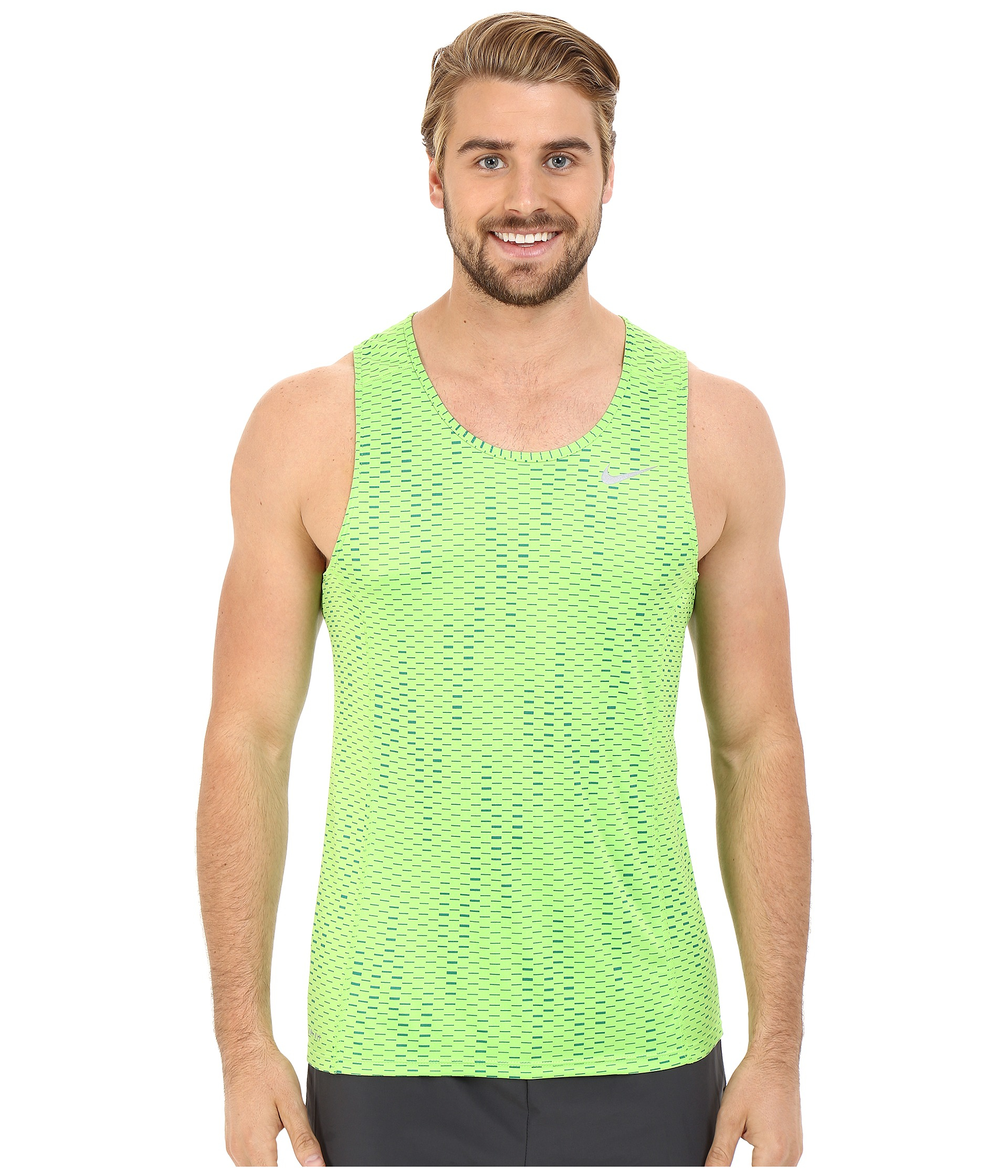 Lyst - Nike Dri-fit™ Miler Fuse Running Singlet in Green for Men