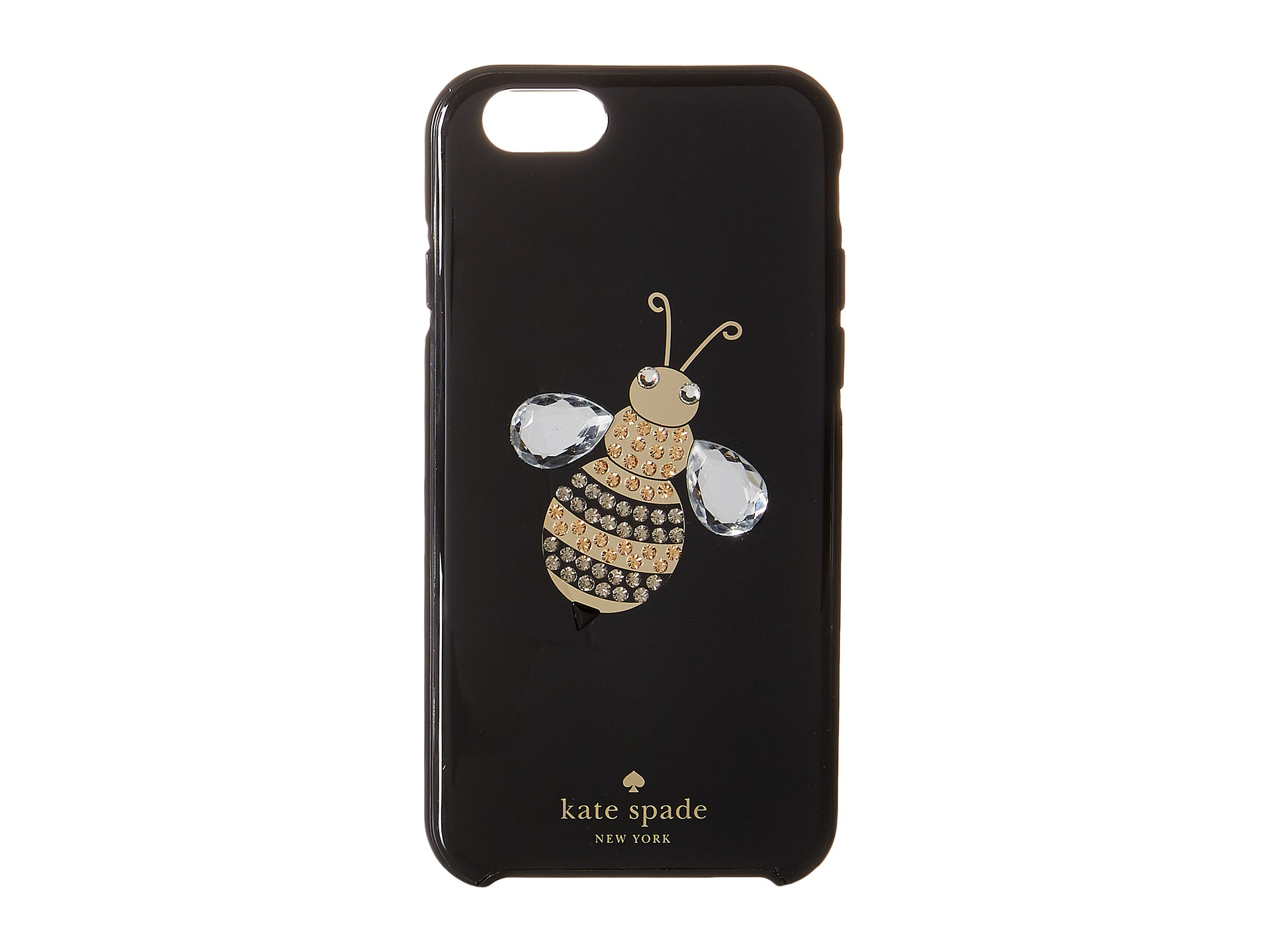 Kate Spade Rubber Jeweled Queen Bee Iphone Cases For Iphone 6 In Black Lyst
