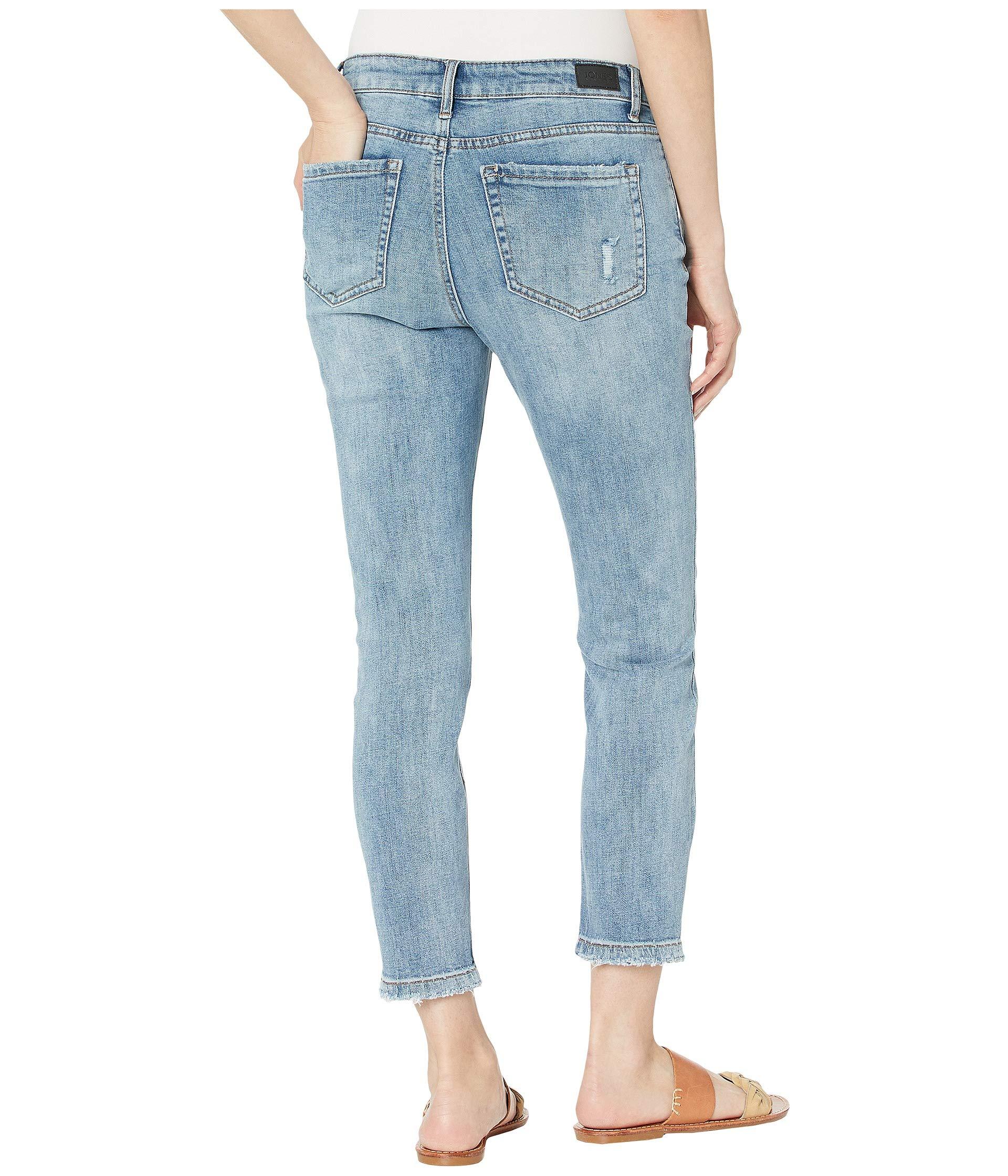 Jones New York Denim Lexington Straight Crop Jeans In Kurt Love Wash in
