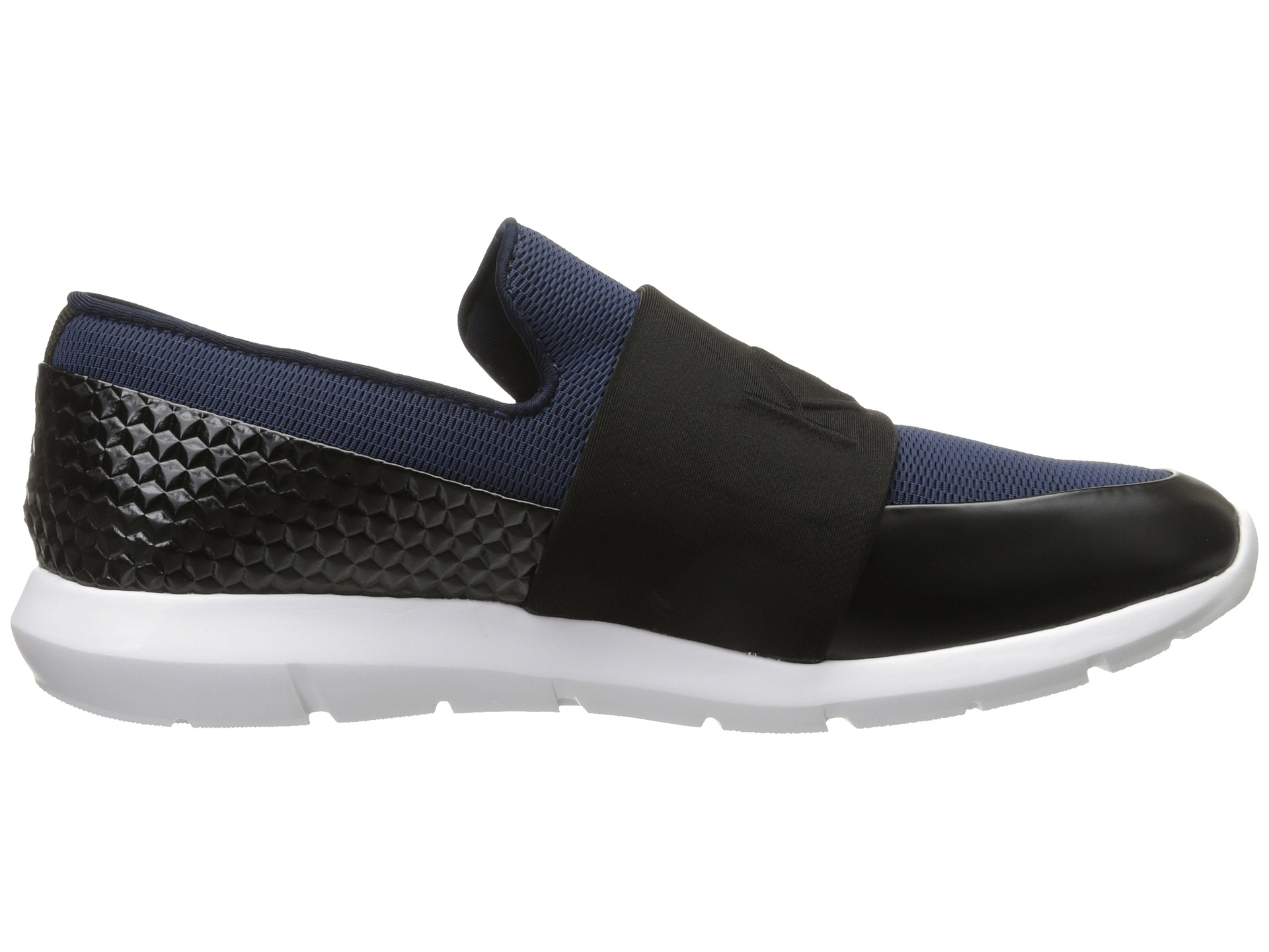 calvin klein black leather high top trainers