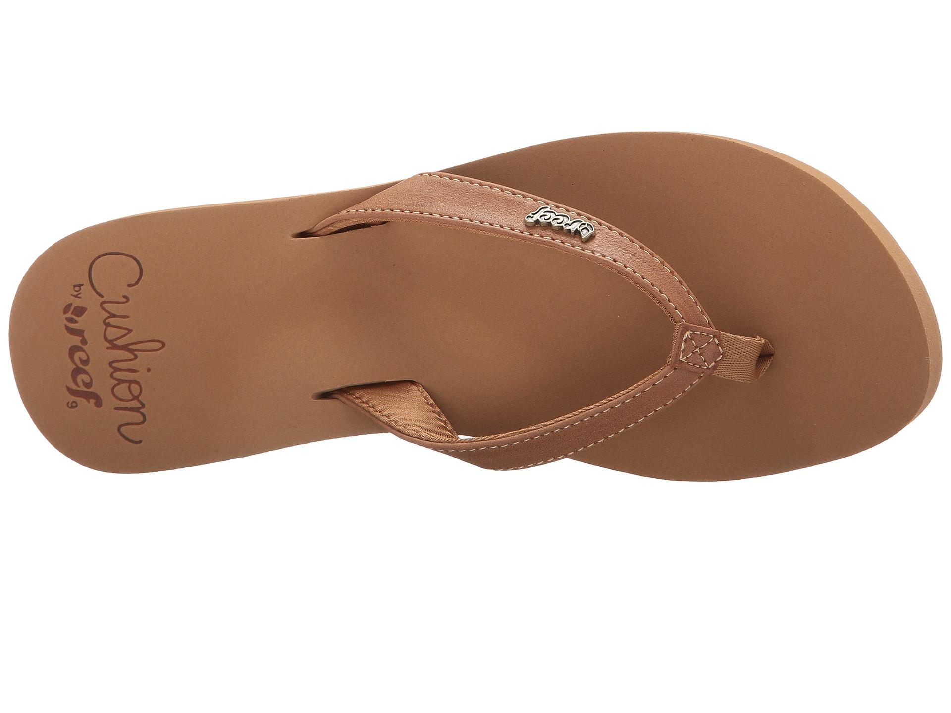 Womens Reef Cushion Luna Brown Comfort Flip Flop Sandals Shu Size | eBay