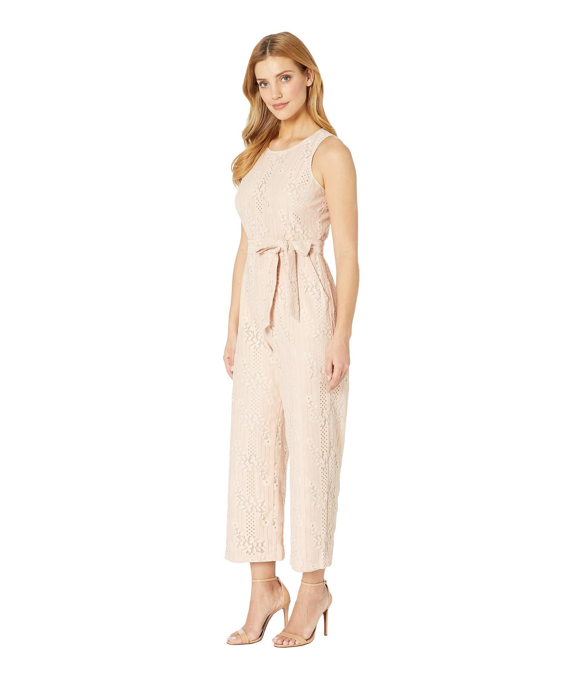 vince camuto belted crop jumpsuit
