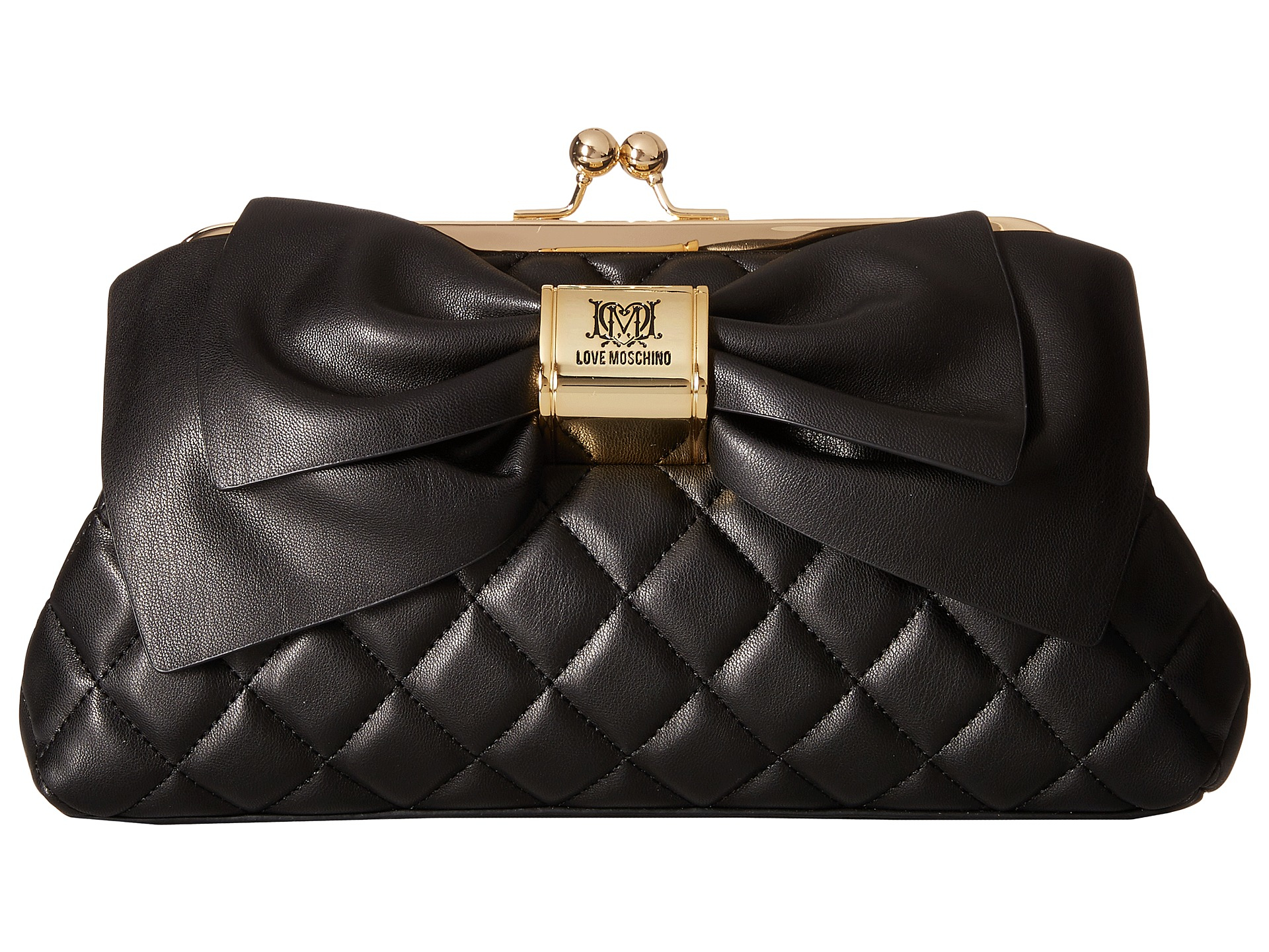 Love Moschino Quilted Bow Clutch in 