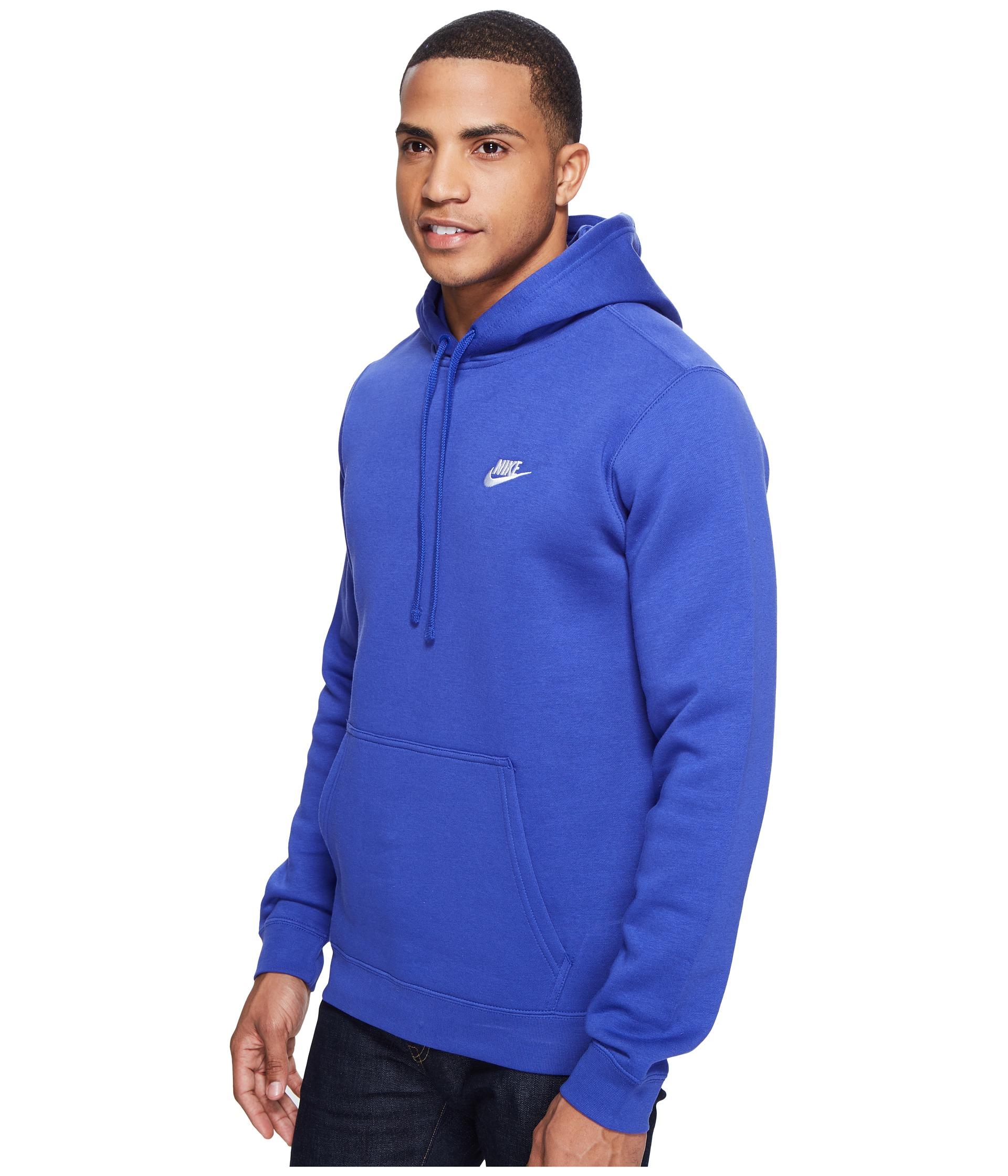 Nike Sportswear Club Men's Fleece Pullover Hoodie (medium, Deep Royal  Blue/White) at  Men's Clothing store