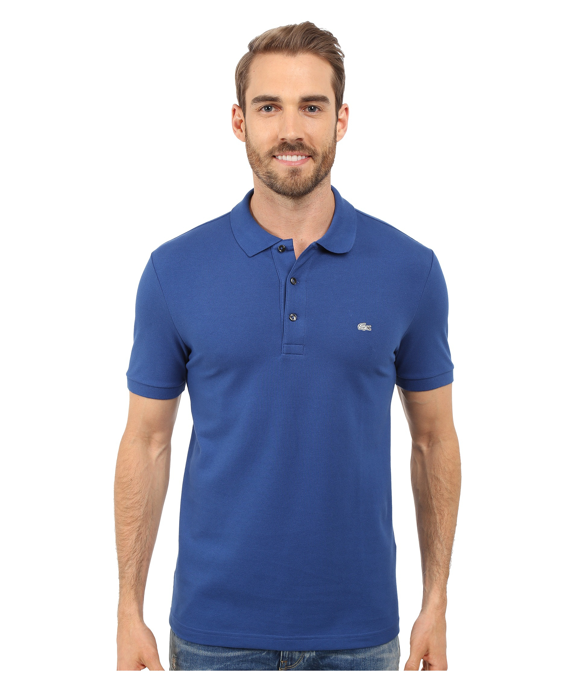 lacoste stretch fit polo