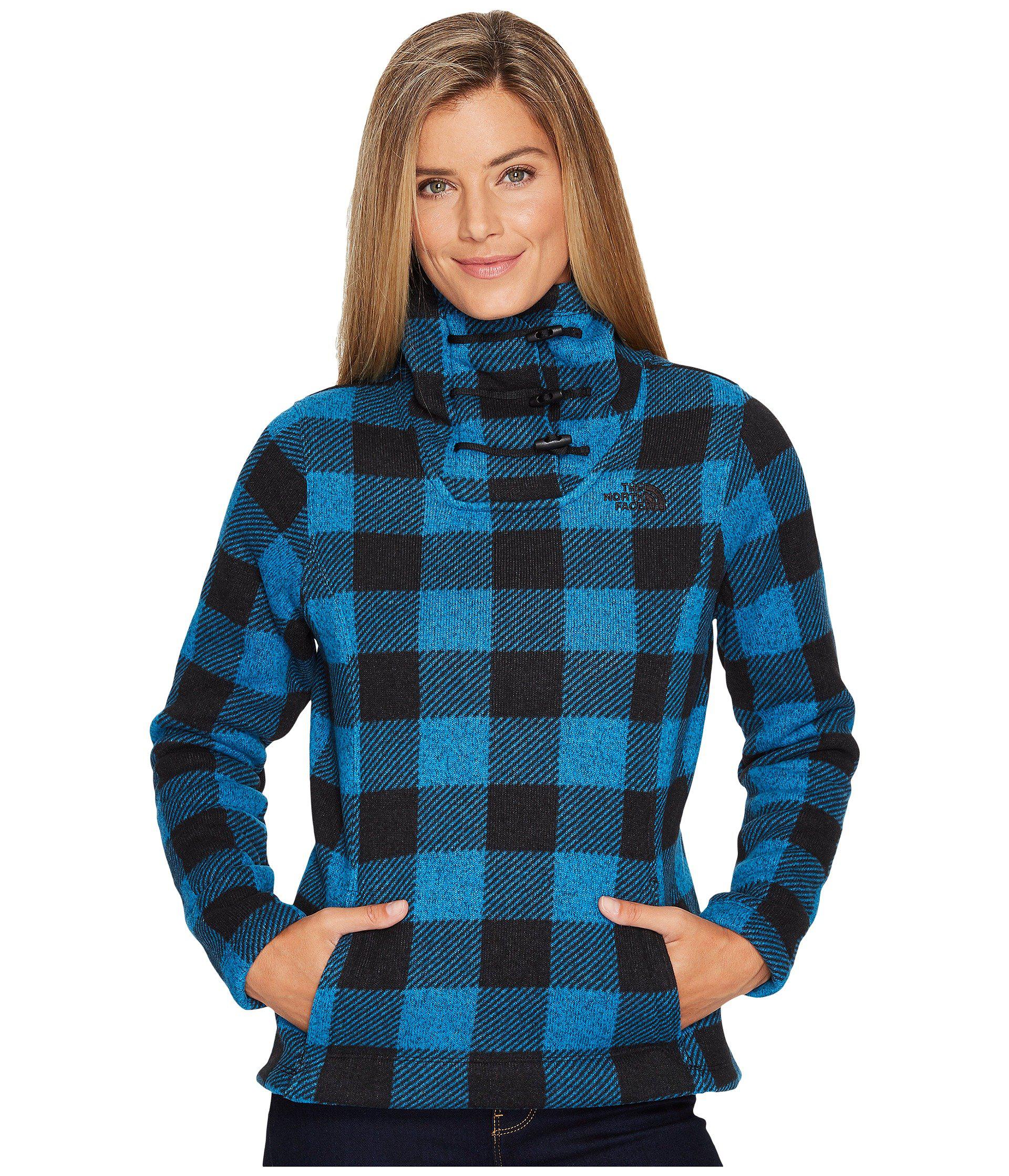 north face crescent hoodie buffalo plaid
