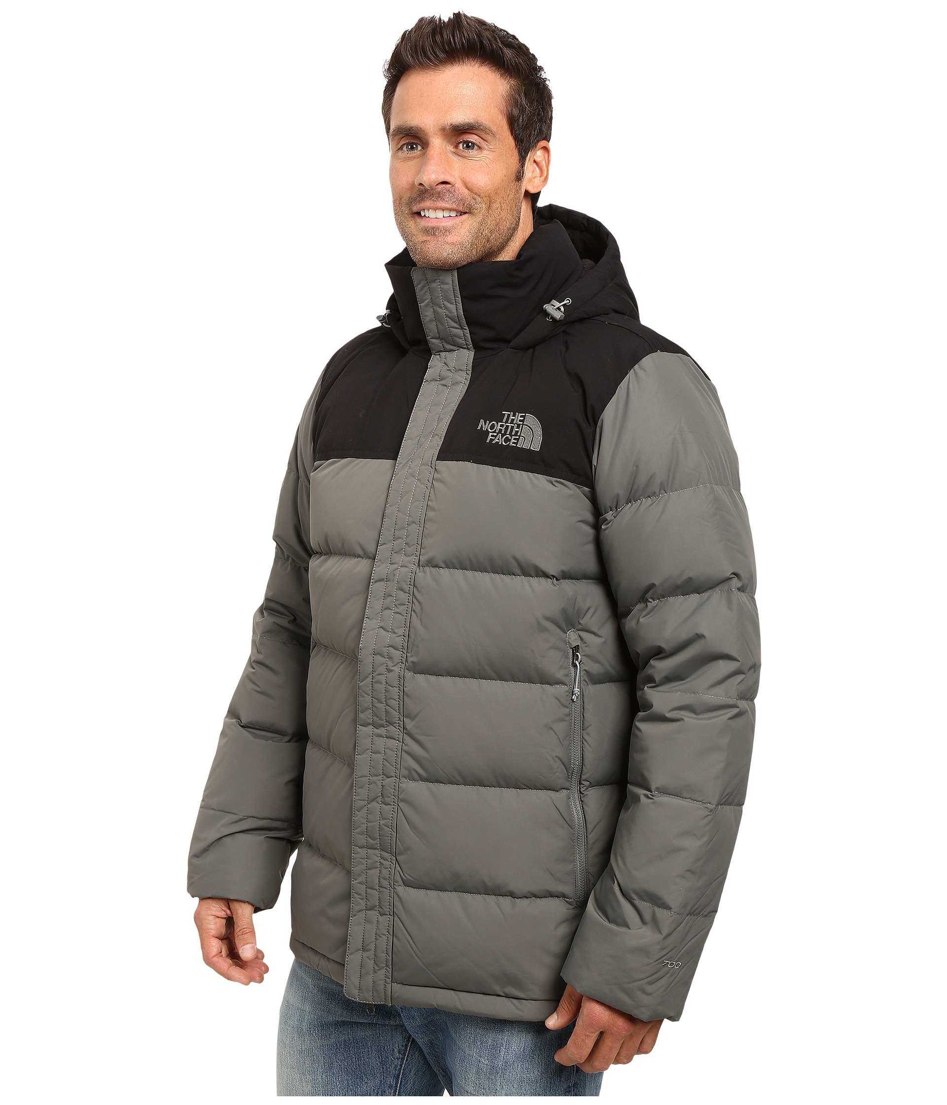 The North Face Goose Nuptse Ridge Parka in Gray for Men - Lyst