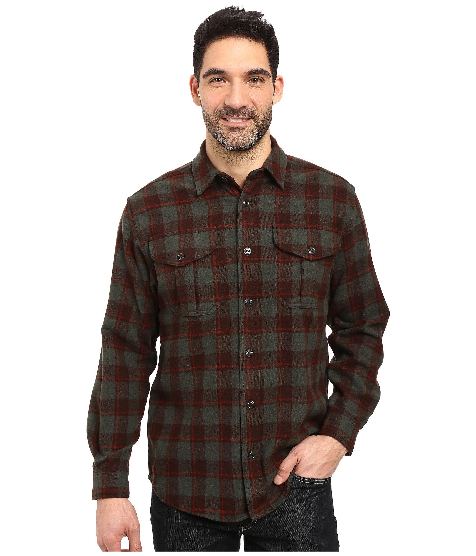 Filson Northwest Wool Shirt in Brown 