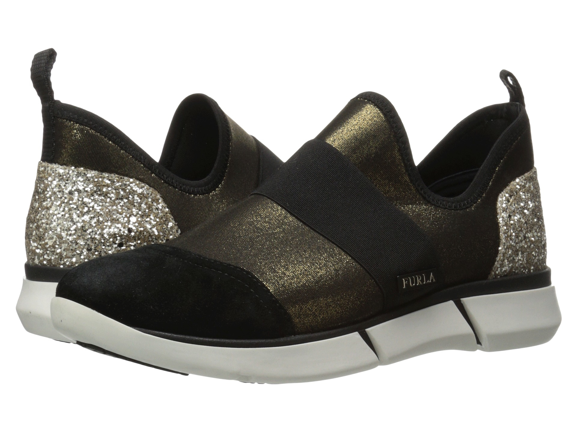 furla mania sneaker in black for lyst furla mania sneaker in black for lyst