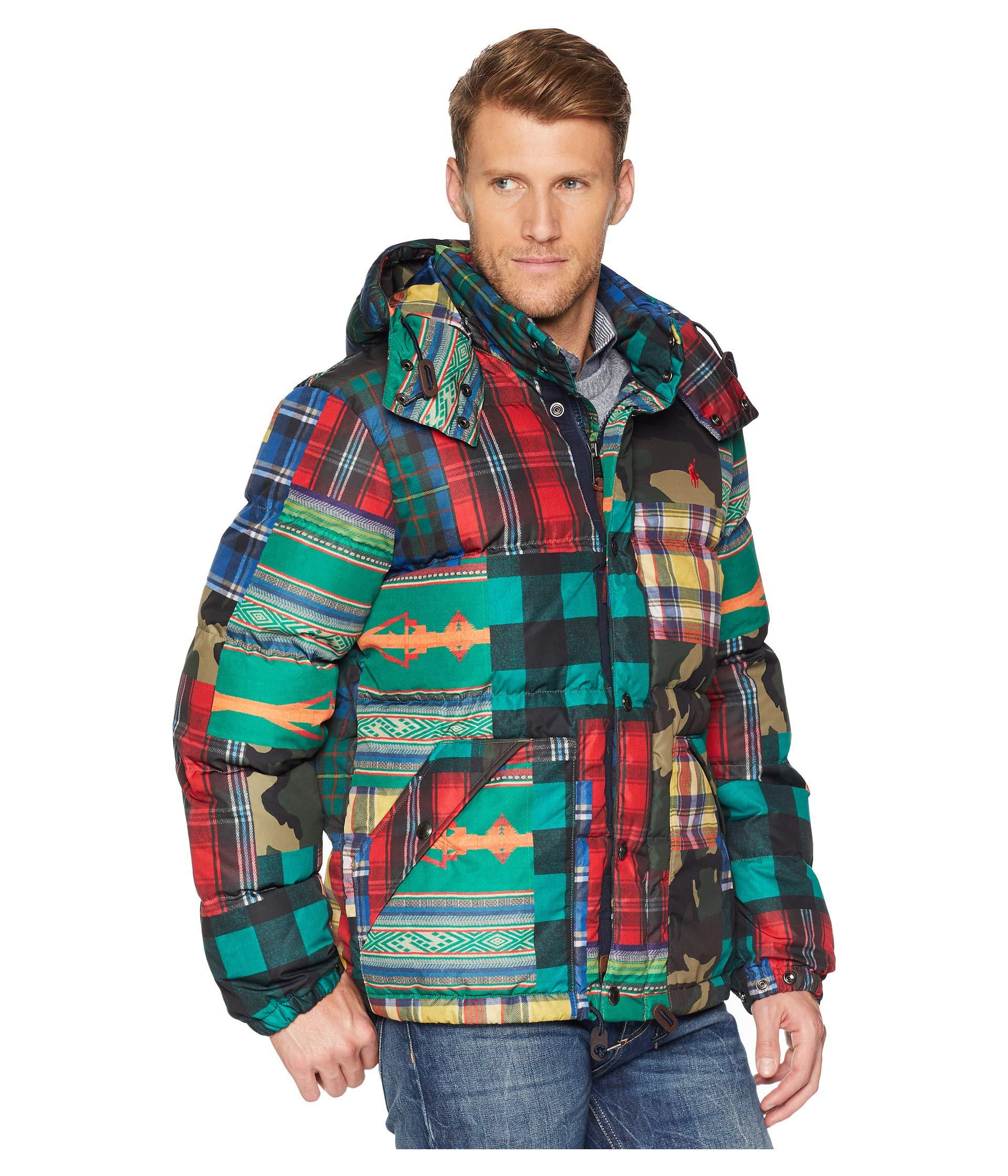 patchwork ski 92 down jacket
