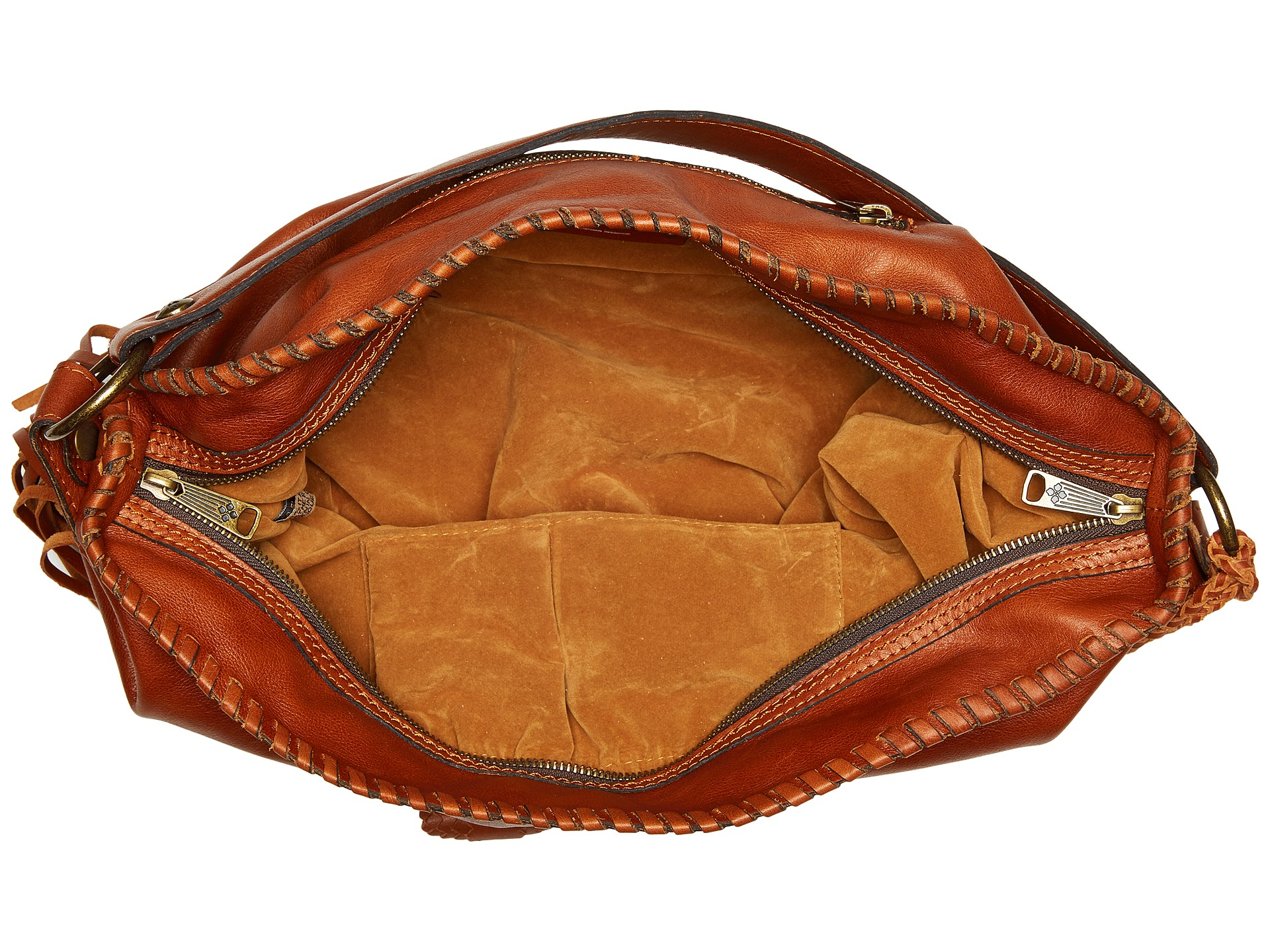 Patricia Nash Leather Vincenzo Slouchy Hobo in Tan (Brown) Lyst