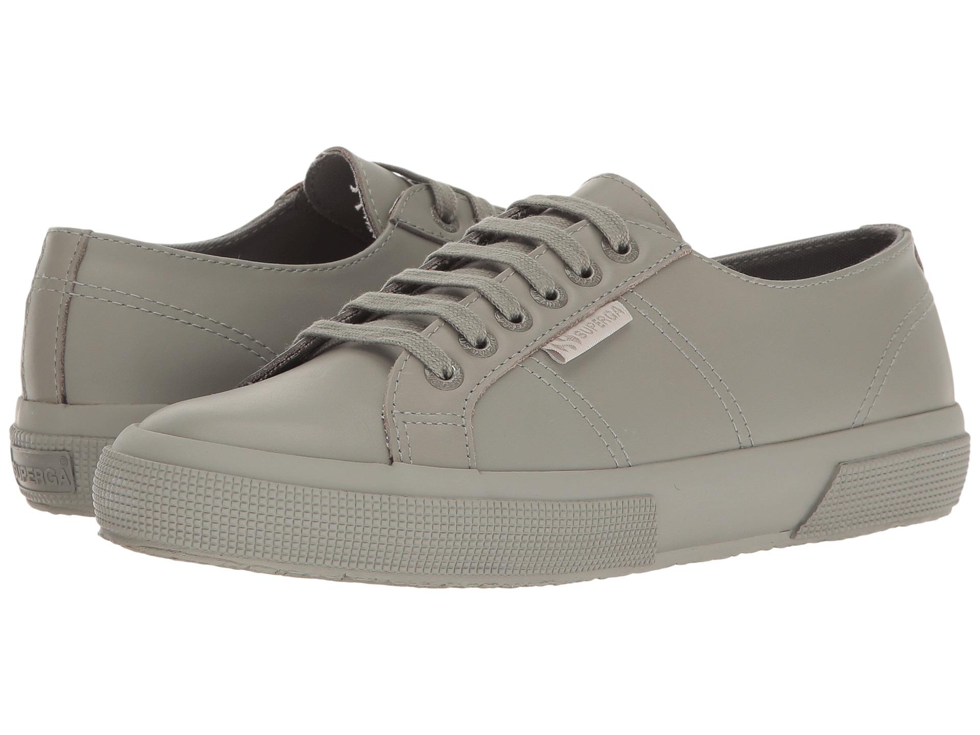 Superga grey leather Clearance