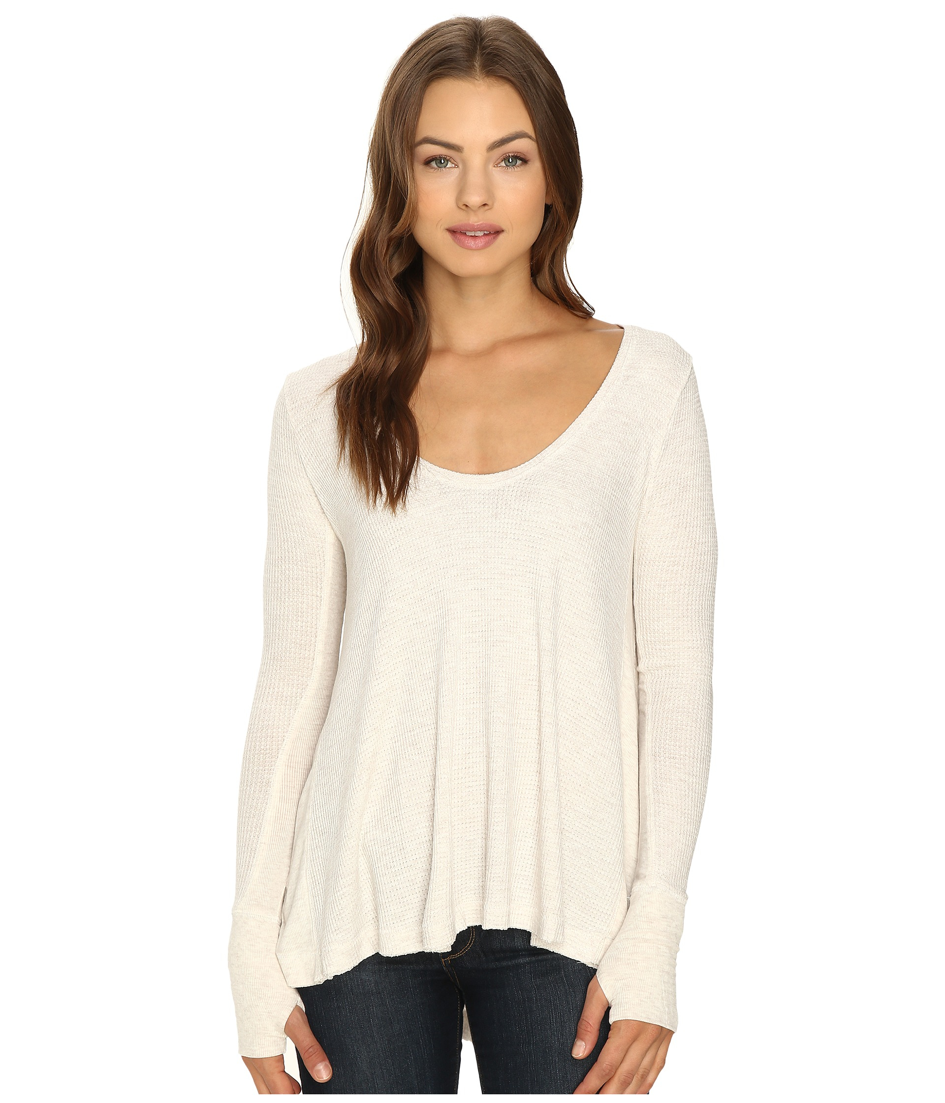 Free People Synthetic Malibu Thermal In Taupe Natural Lyst