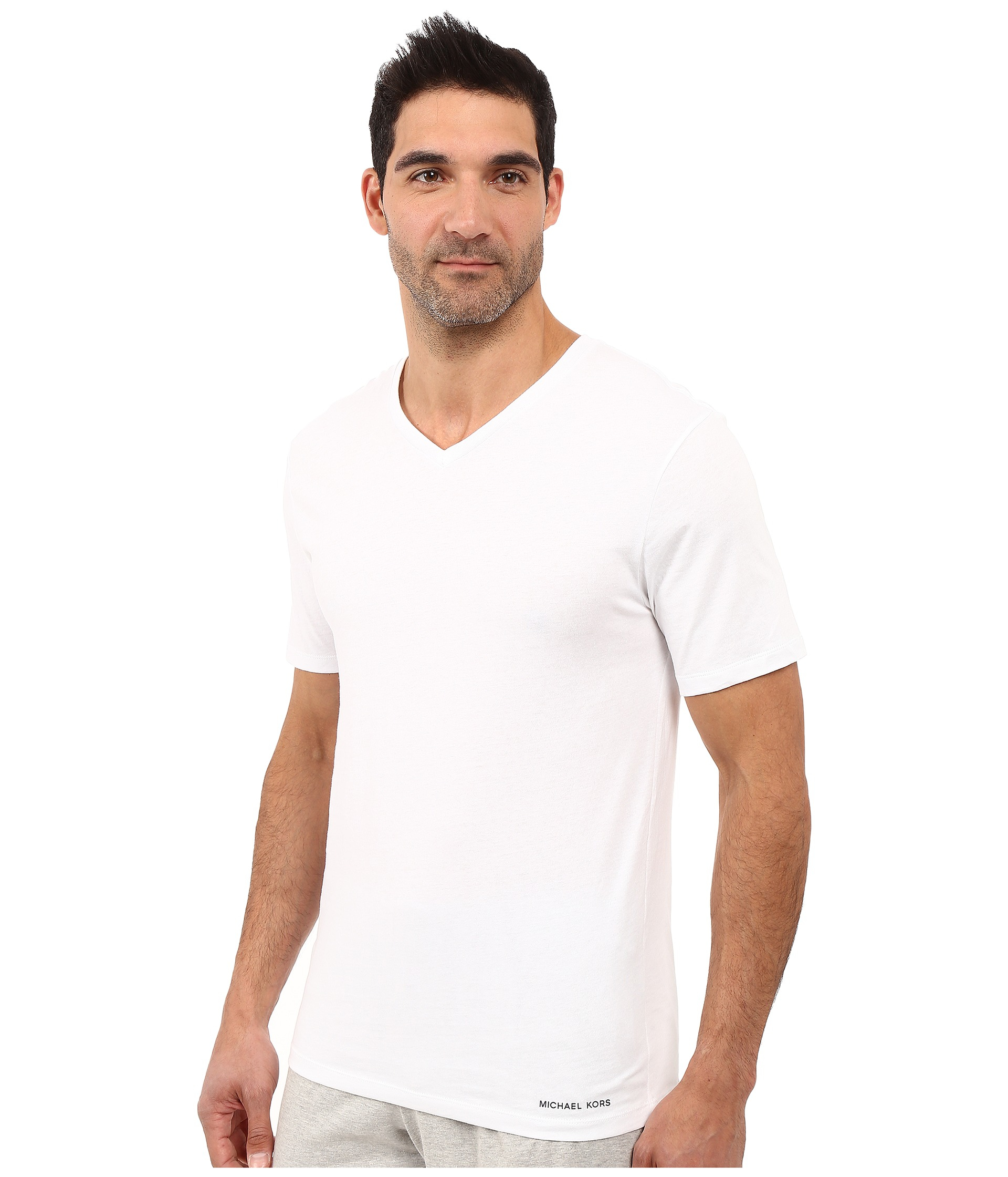 michael kors 3 pack v neck
