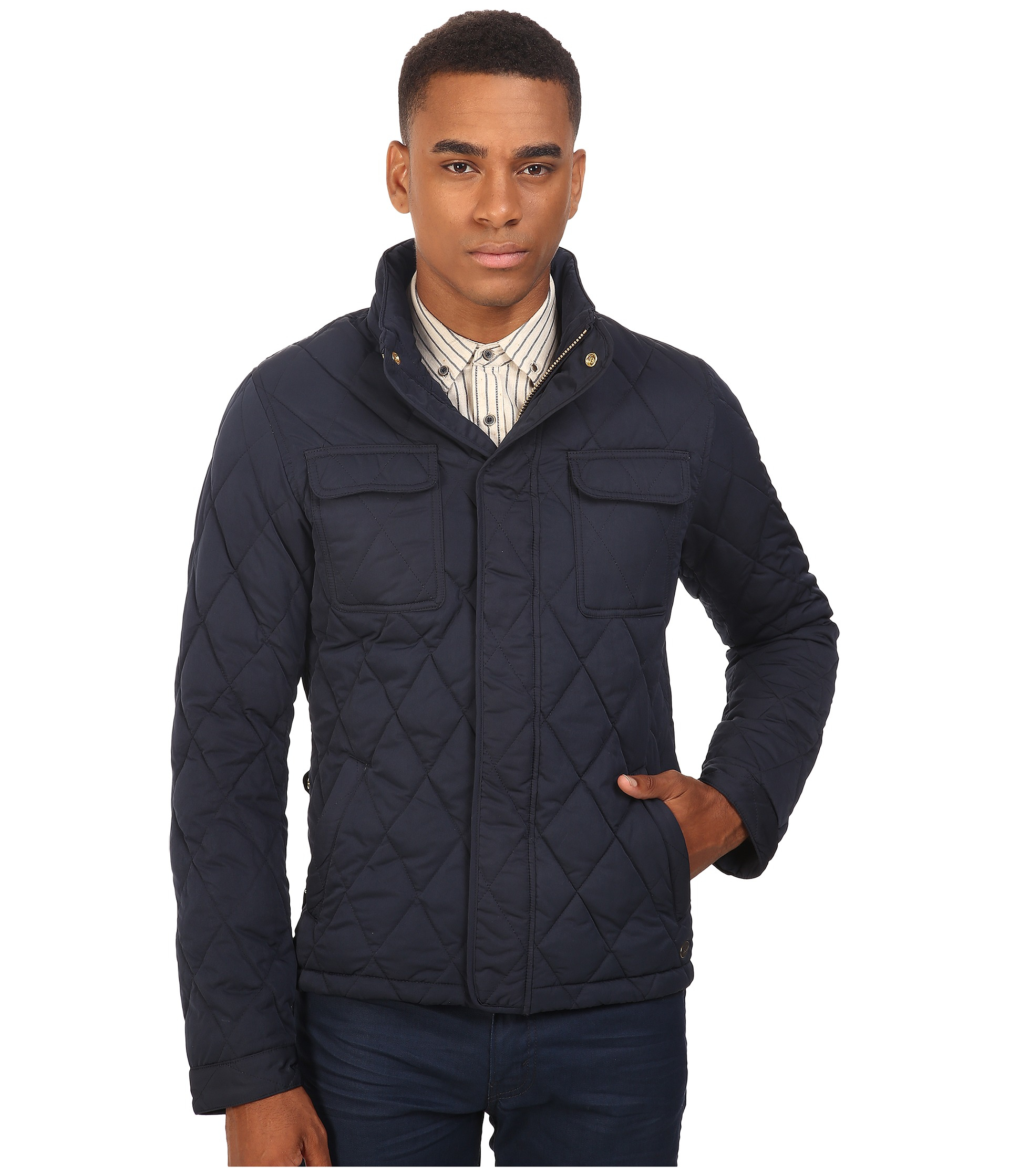 Scotch & Soda Synthetic Light Padded Quilted Jacket In Peached ...
