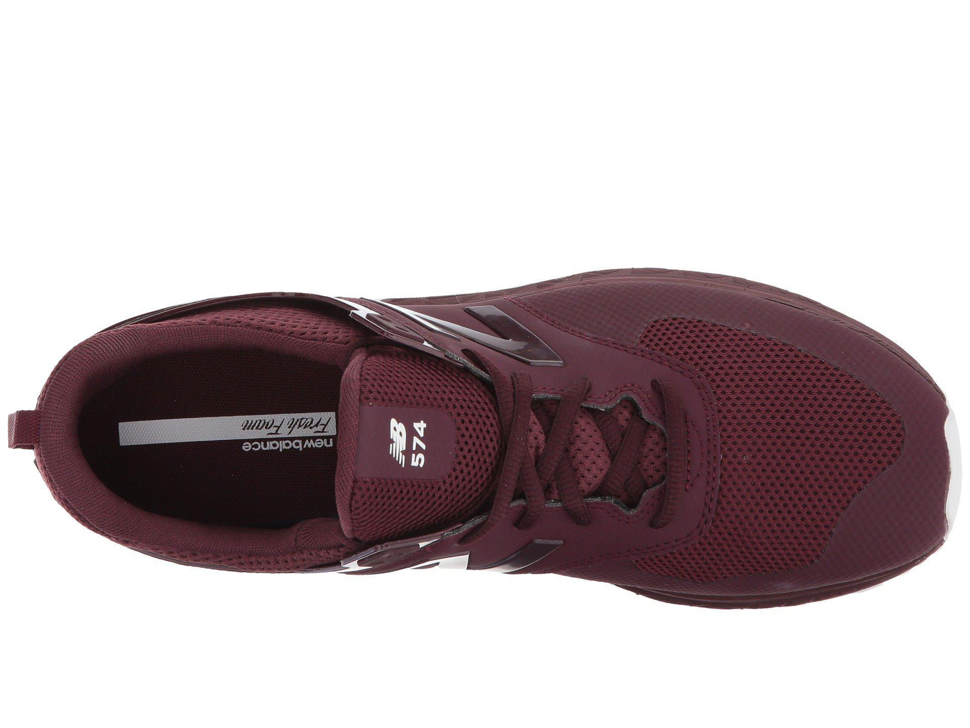 new balance ms574 burgundy