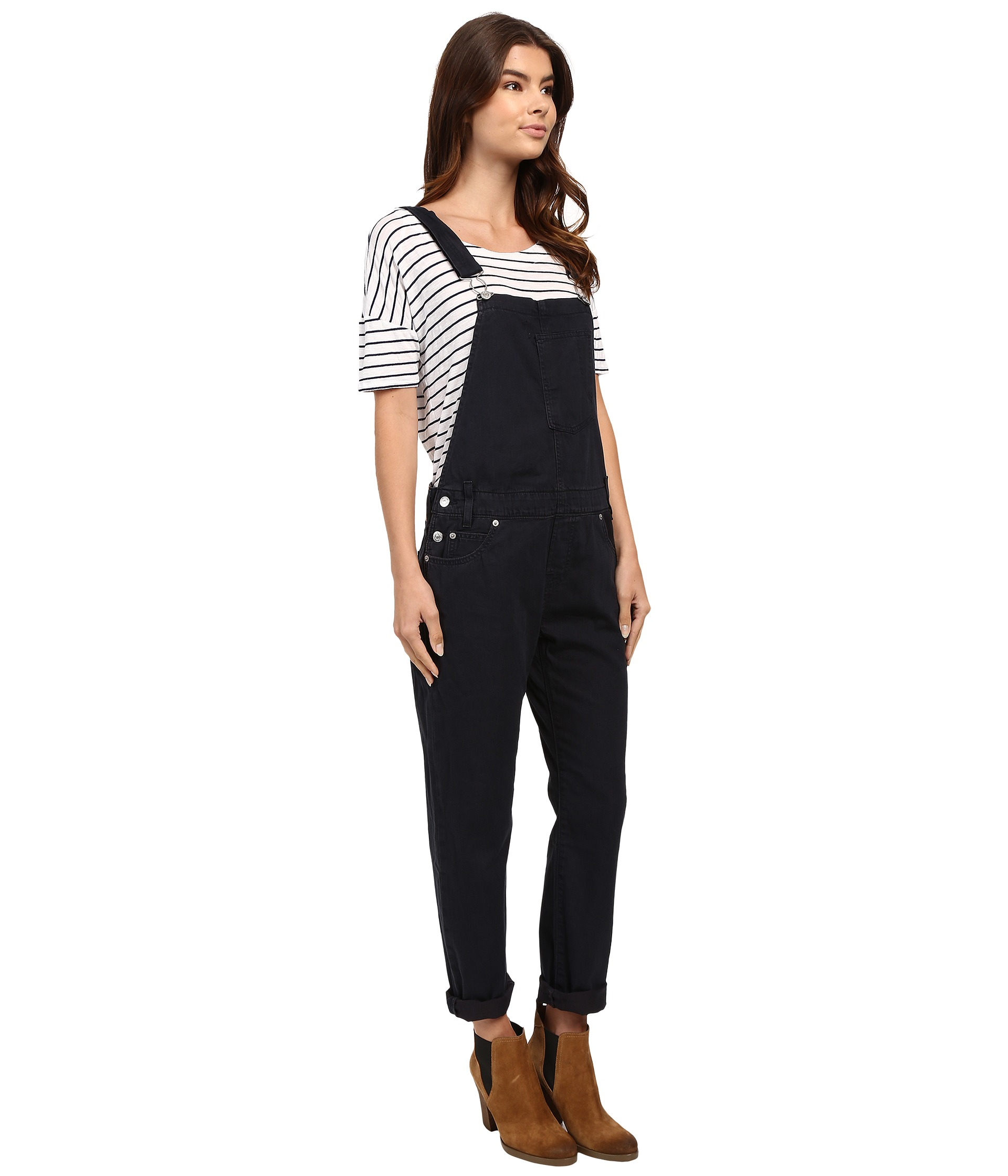 Levi's Denim Heritage Overalls in Black 