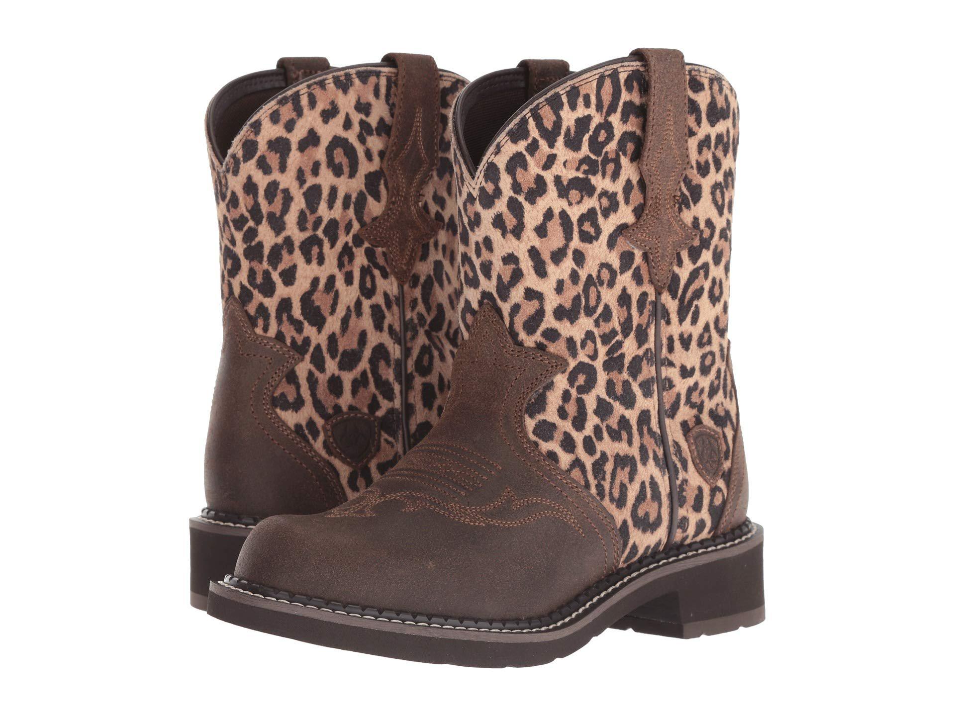 Ariat® Ladies Circuit Shiloh Toffee Brown Tiger Print Boots 10024928