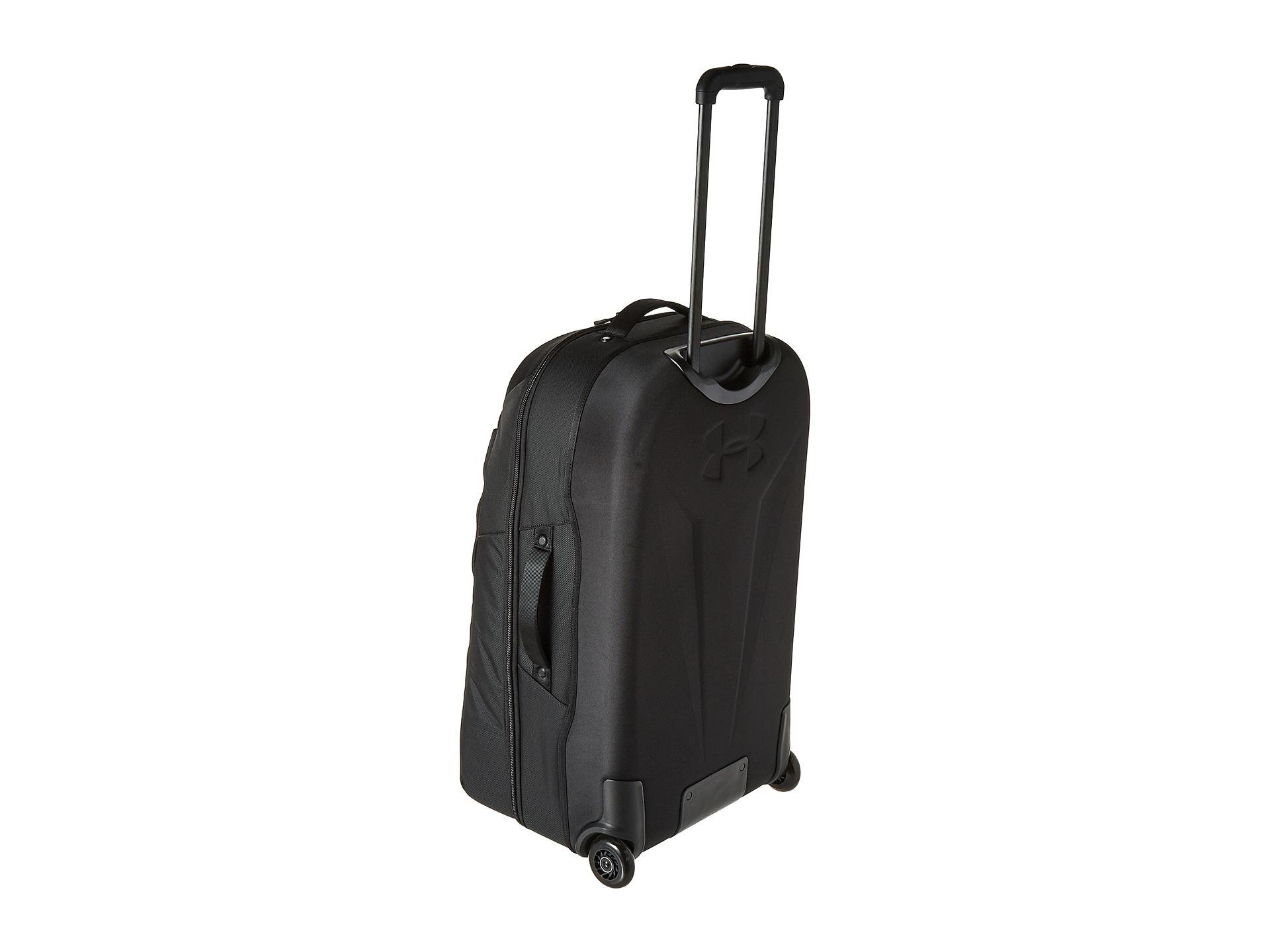 ua checked rolling suitcase
