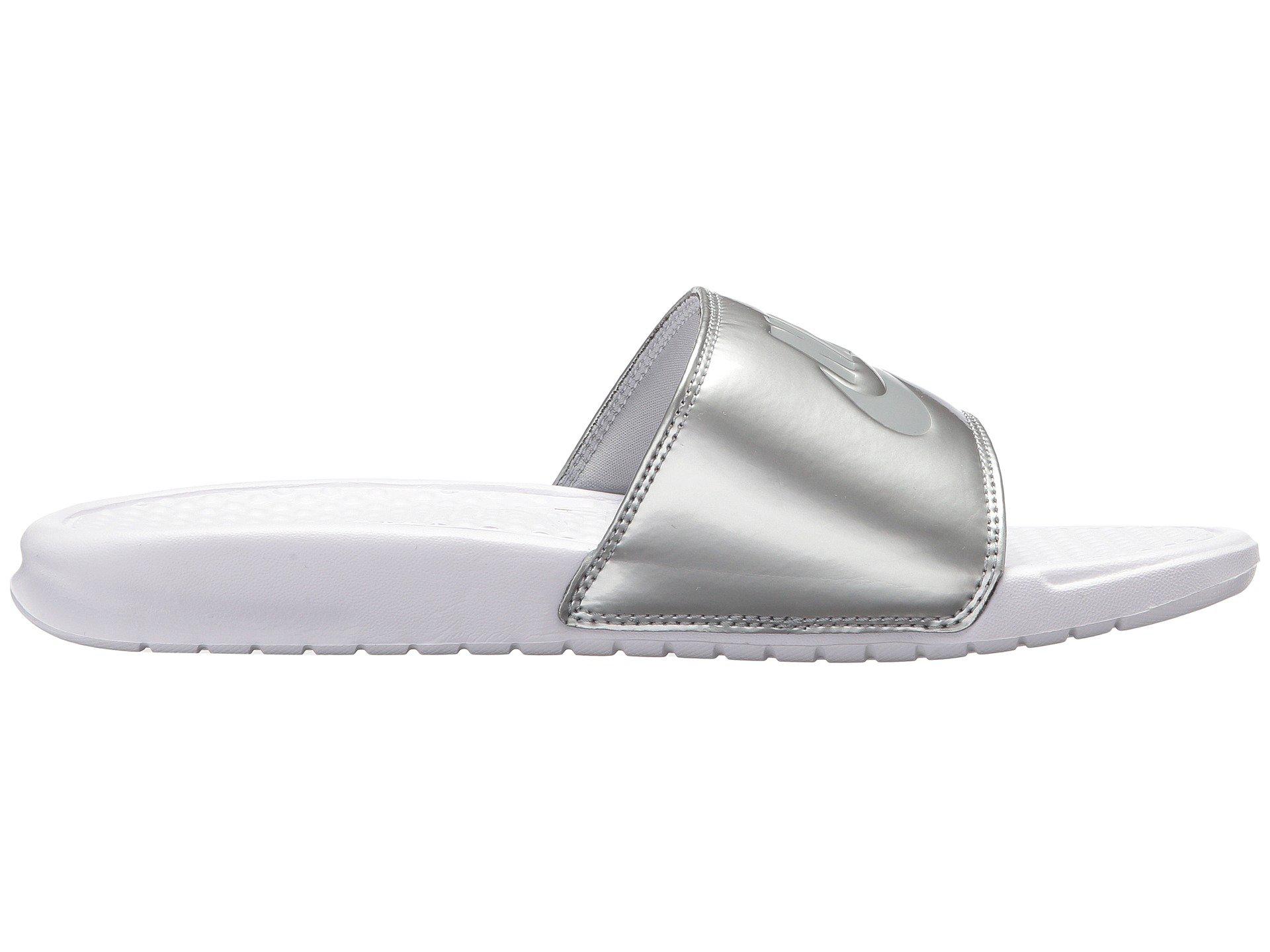 Nike Synthetic Benassi Jdi Slide (particle Rose/metallic Silver) Women's  Sandals | Lyst