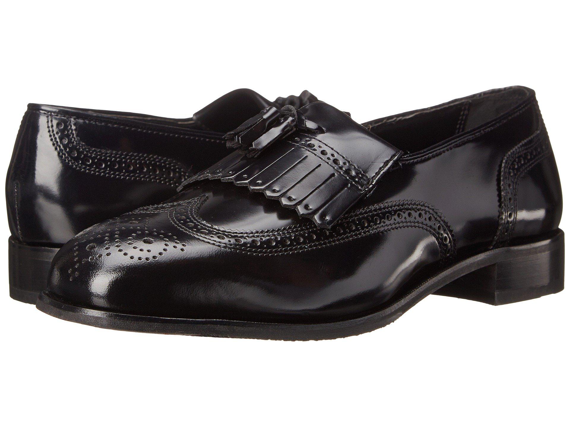 Florsheim Lexington Wingtip Tassel Slip-on in Black for Men - Lyst