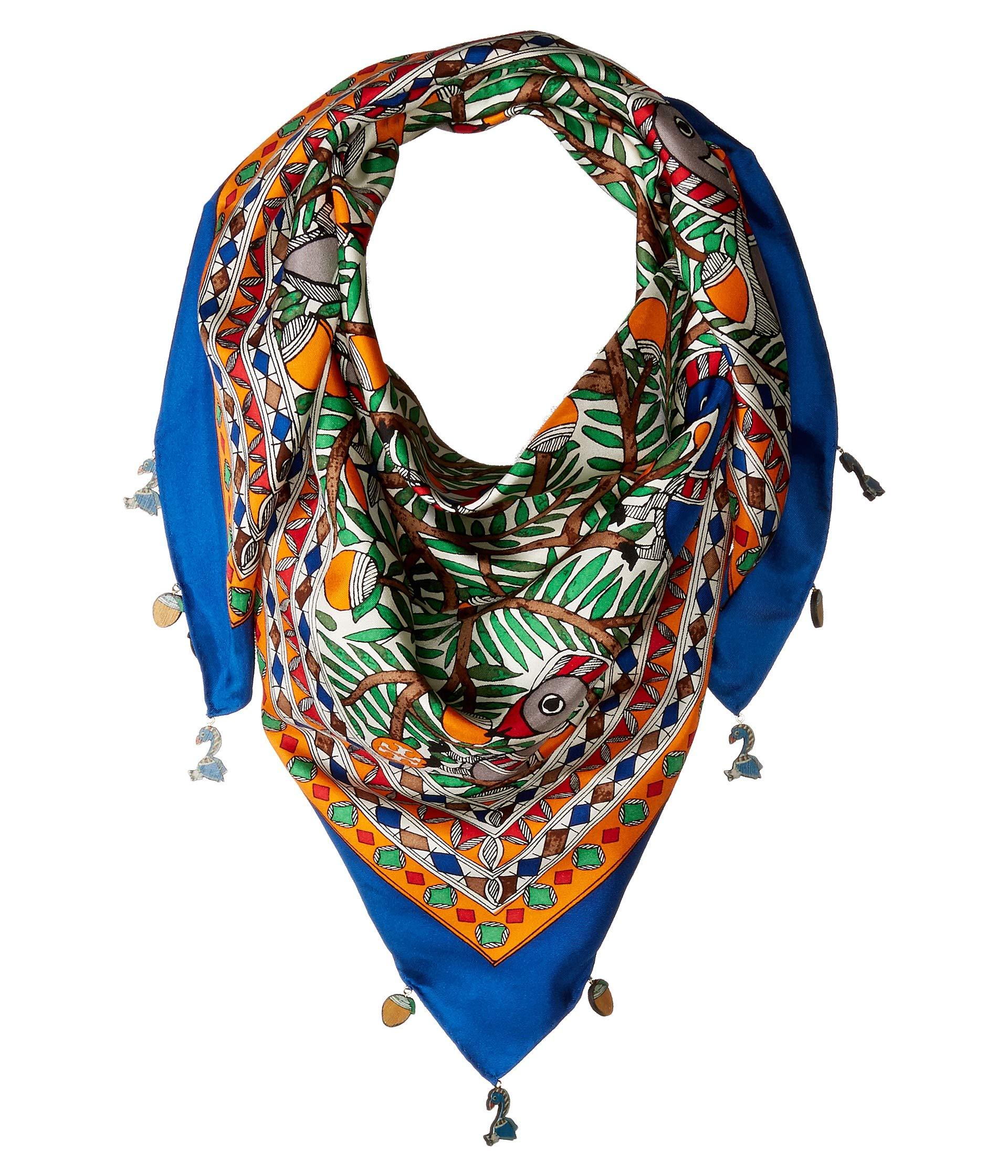 Tory Burch Something Wild Silk Square Scarf in Green | Lyst