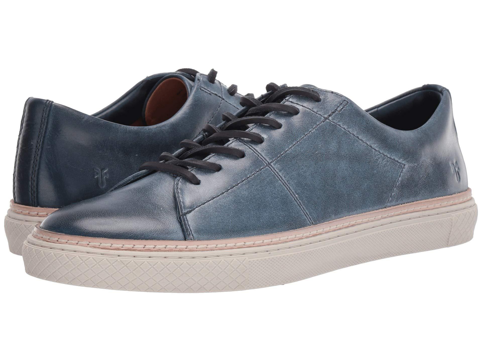 frye essex low leather sneaker
