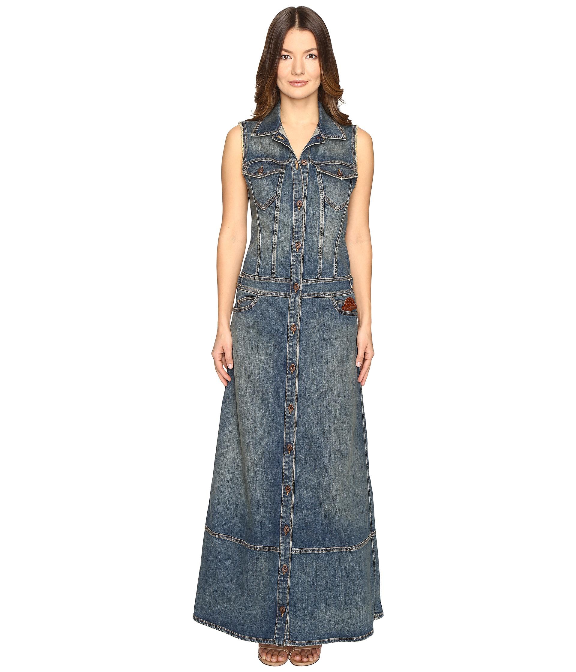 denim sleeveless maxi dresses