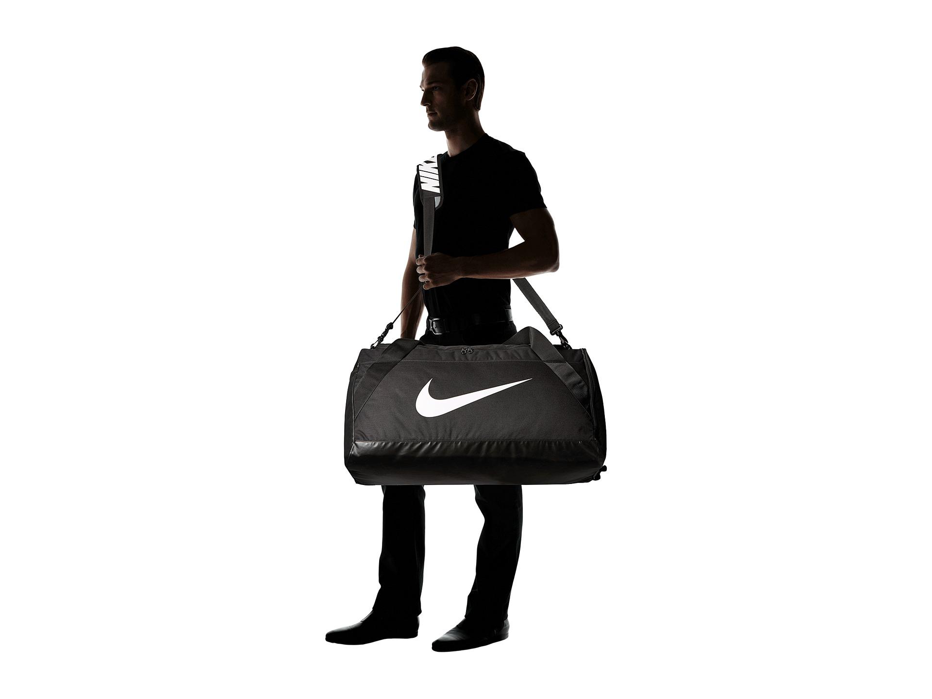 Nike Synthetic Brasilia Extra Large Duffel Bag in Black/Black/White (Black)  for Men - Lyst