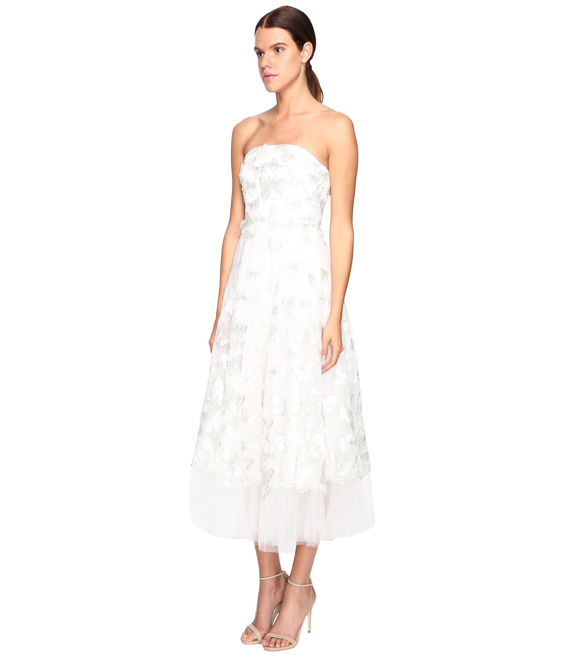Marchesa notte Synthetic Strapless Tea 