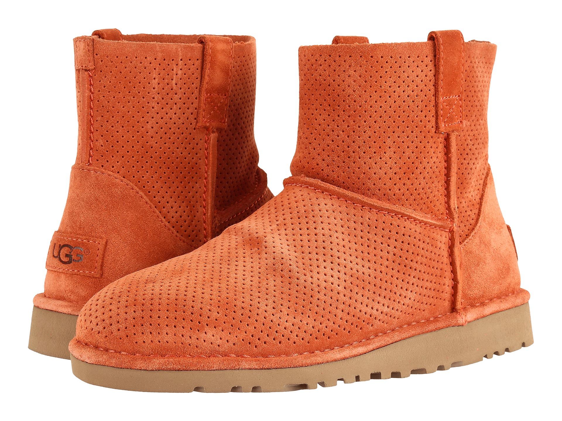 UGG Leather Classic Unlined Mini Perf | Lyst