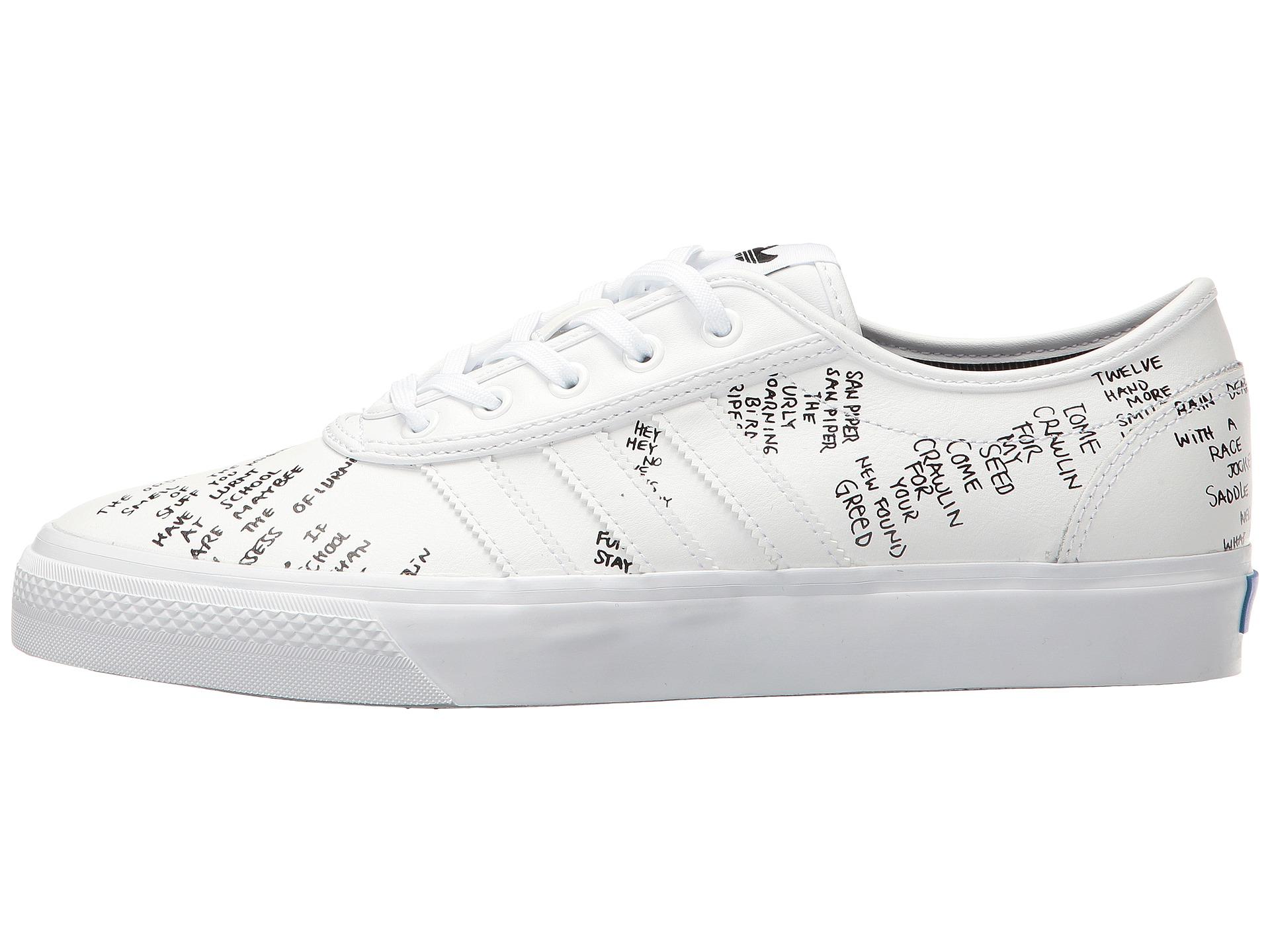 adidas Originals Leather Adi-ease Gonz Pack in White for Men | Lyst