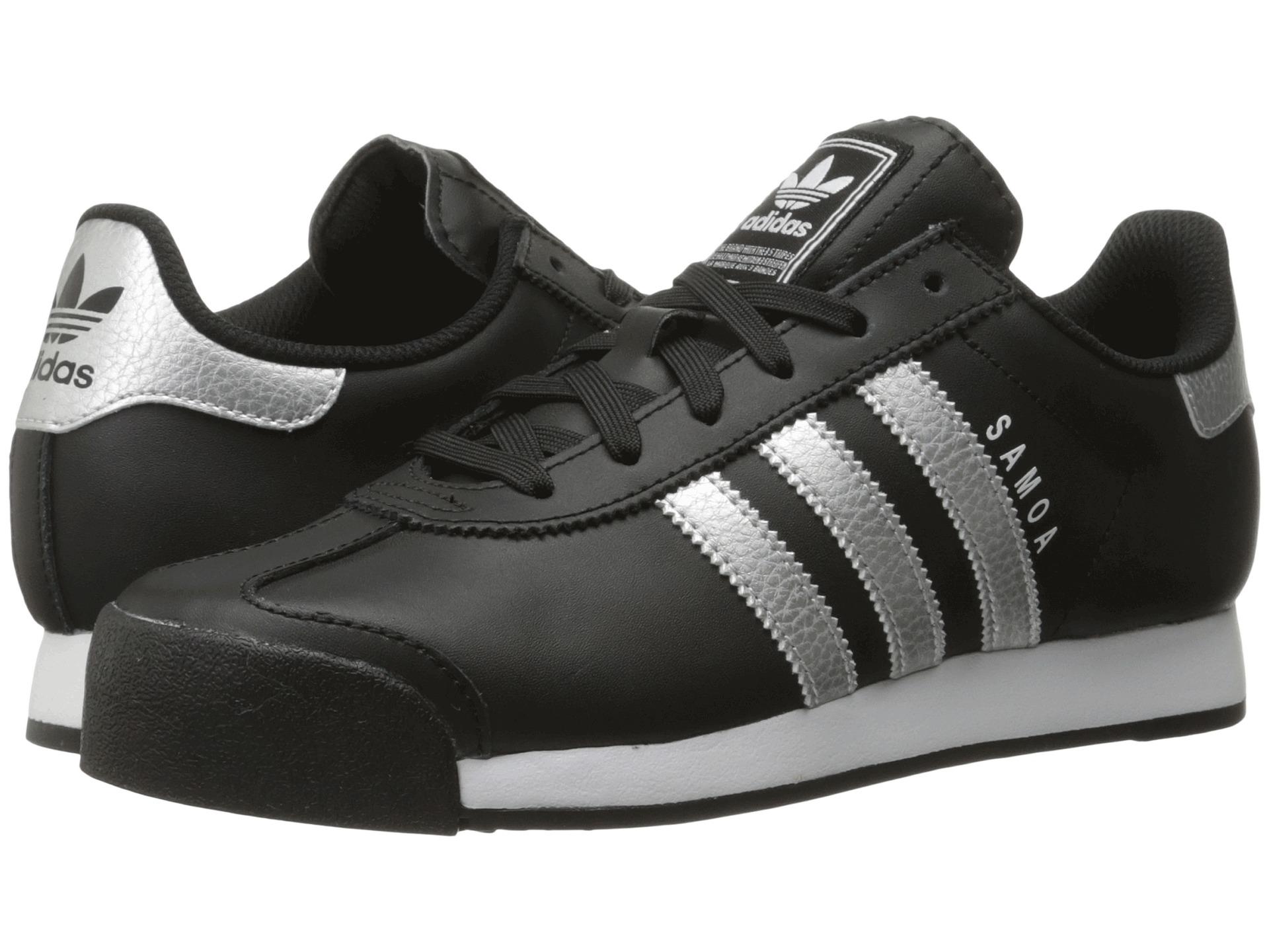 adidas samoa black leather