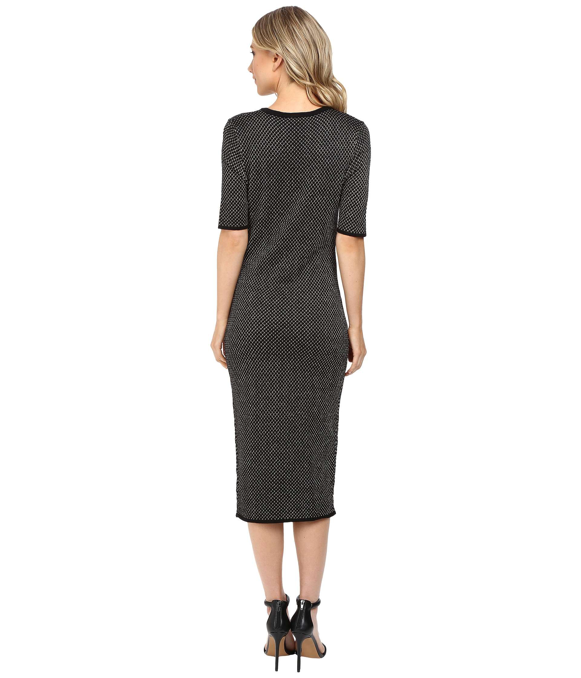 Jessica Simpson Sweater Knit Dress in Cream (Black) - Lyst