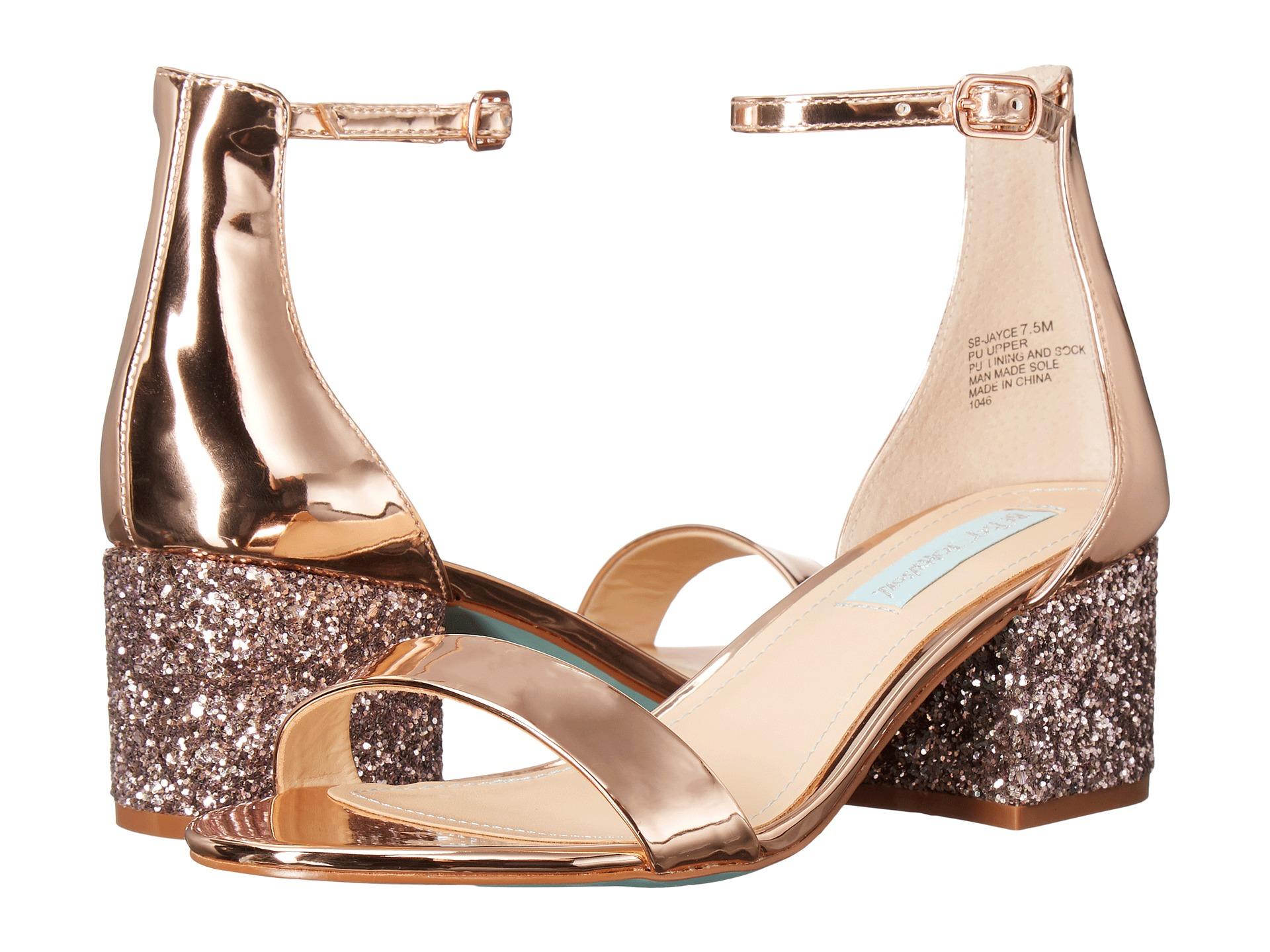 betsey johnson rose gold shoes