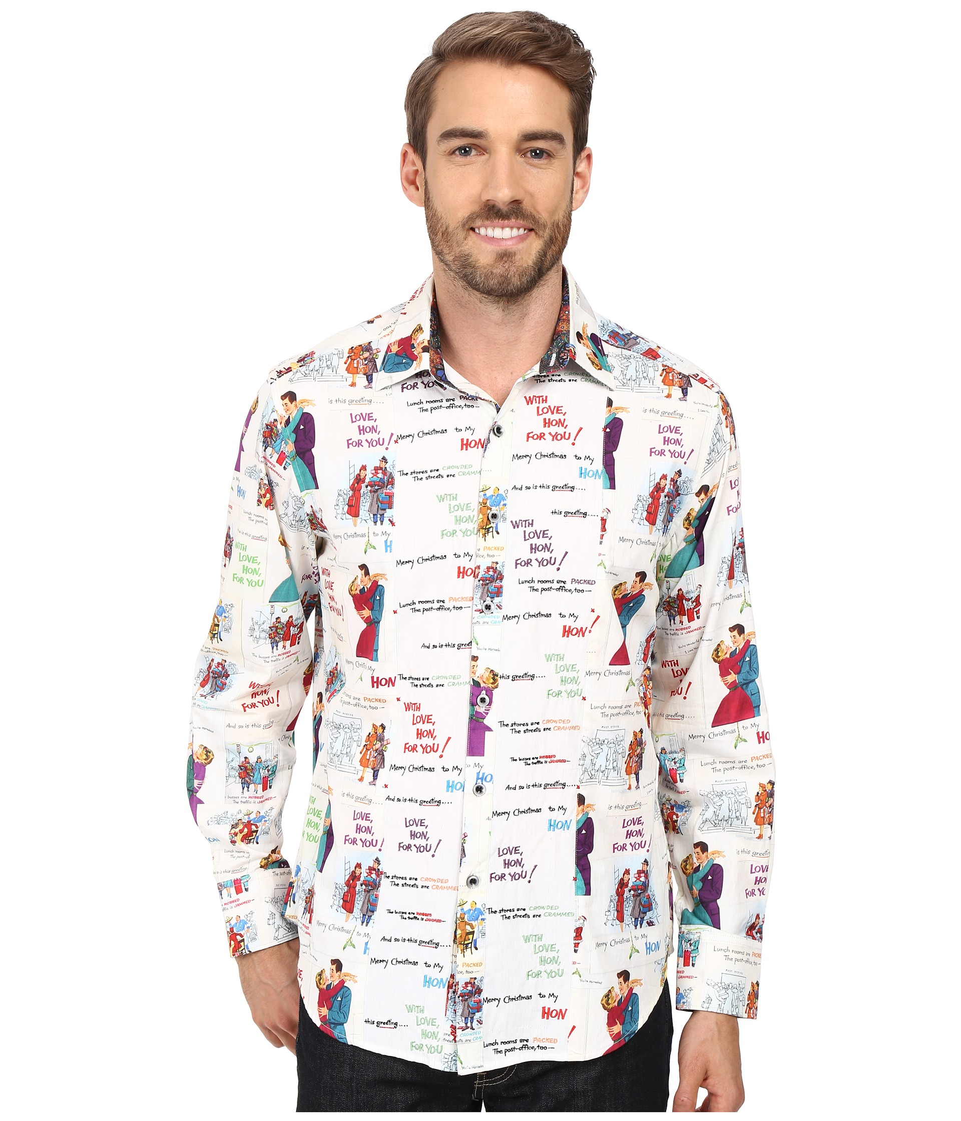 Long Sleeve Woven Shirt for Men 