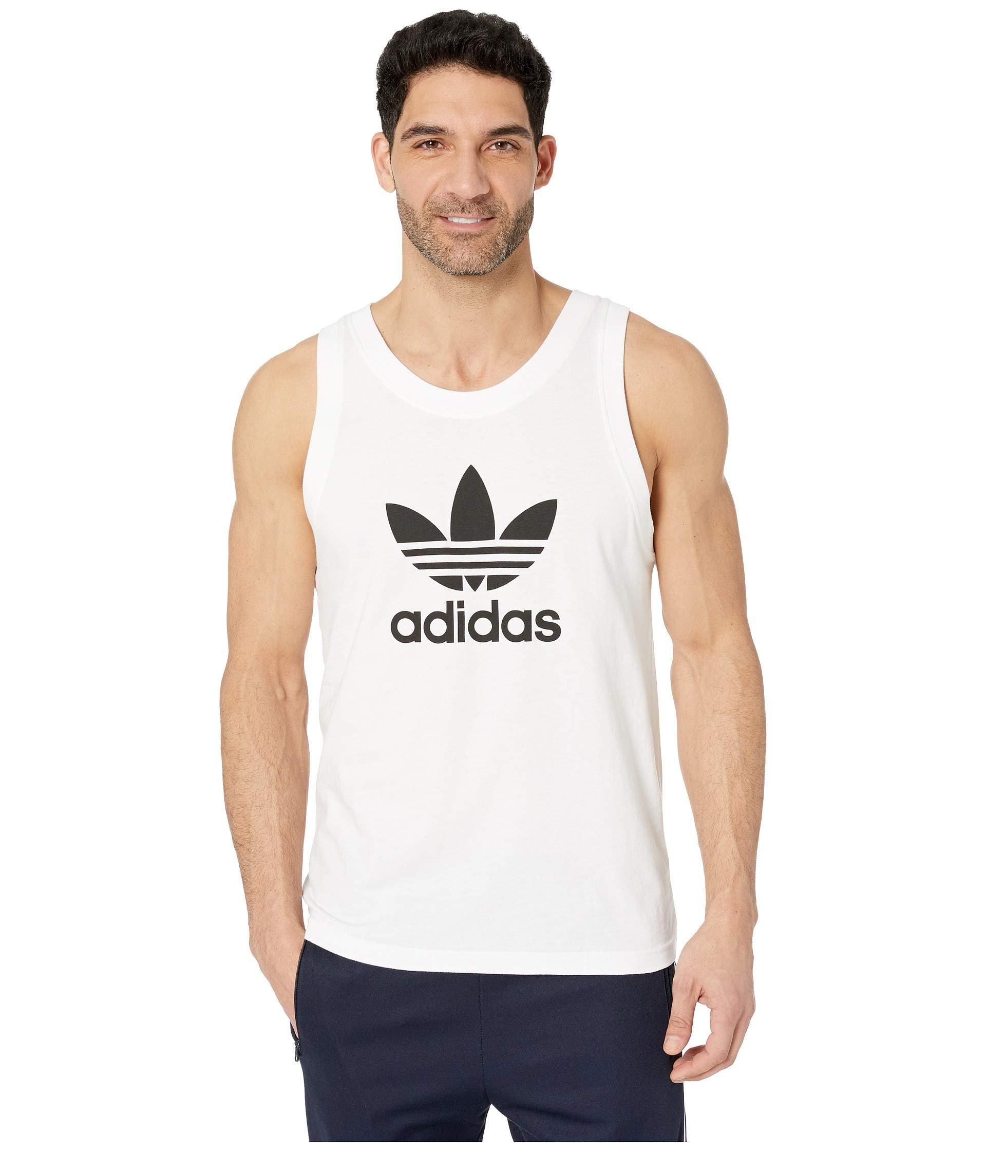 adidas originals trefoil mesh tank top