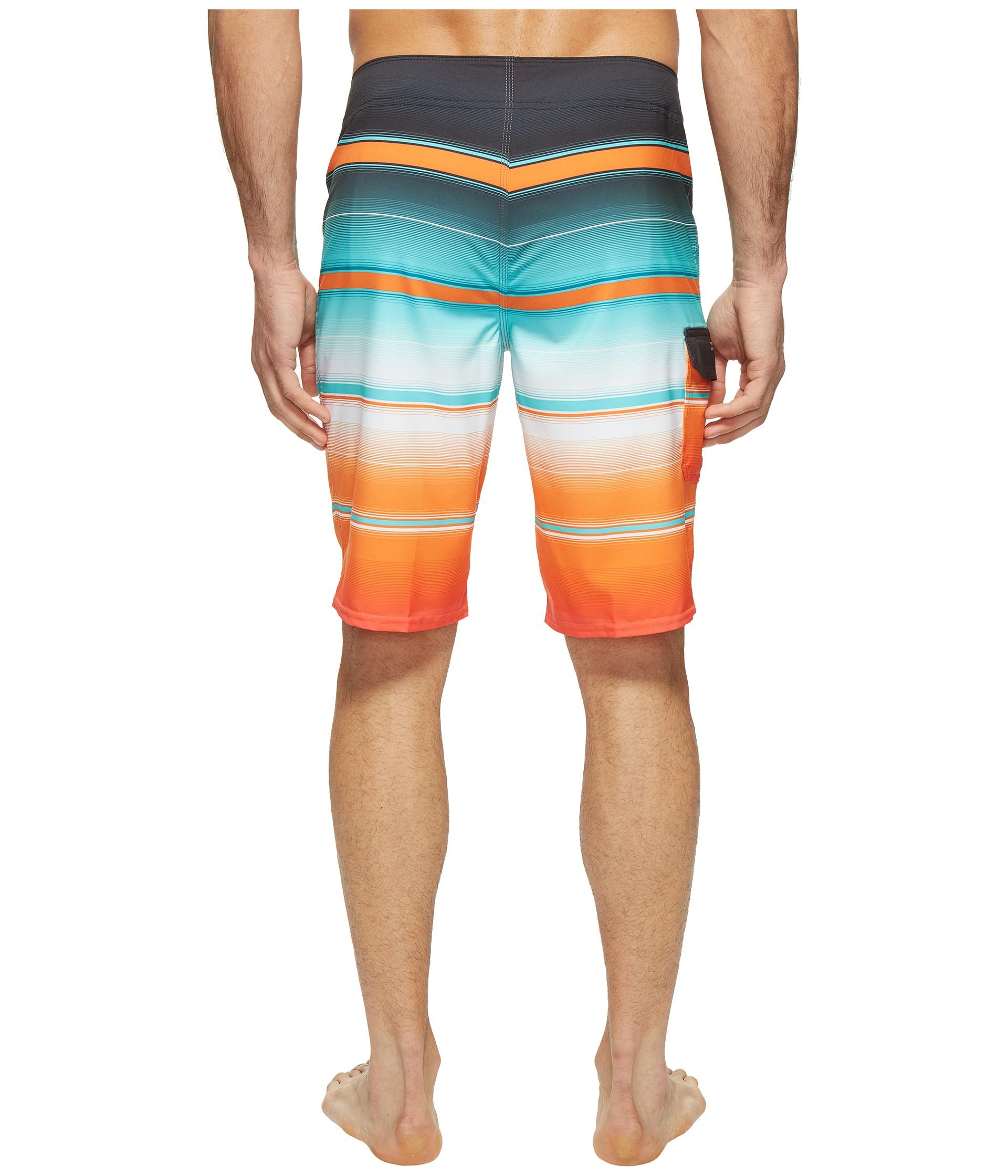 Billabong Synthetic All Day X Stripe Boardshorts in Orange for Men - Lyst