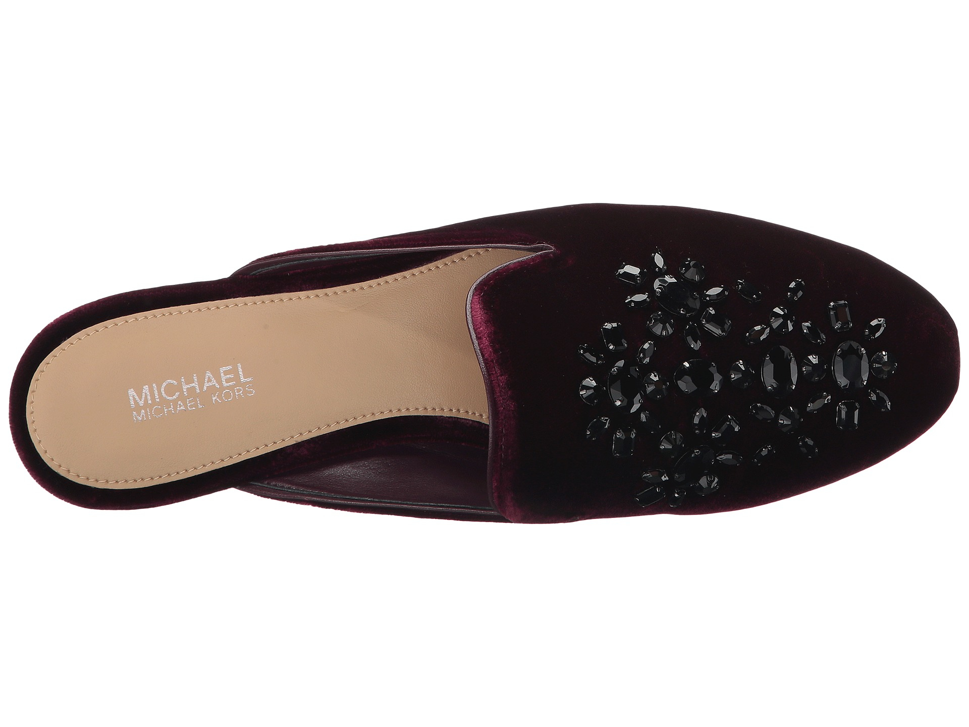 michael kors velvet slides