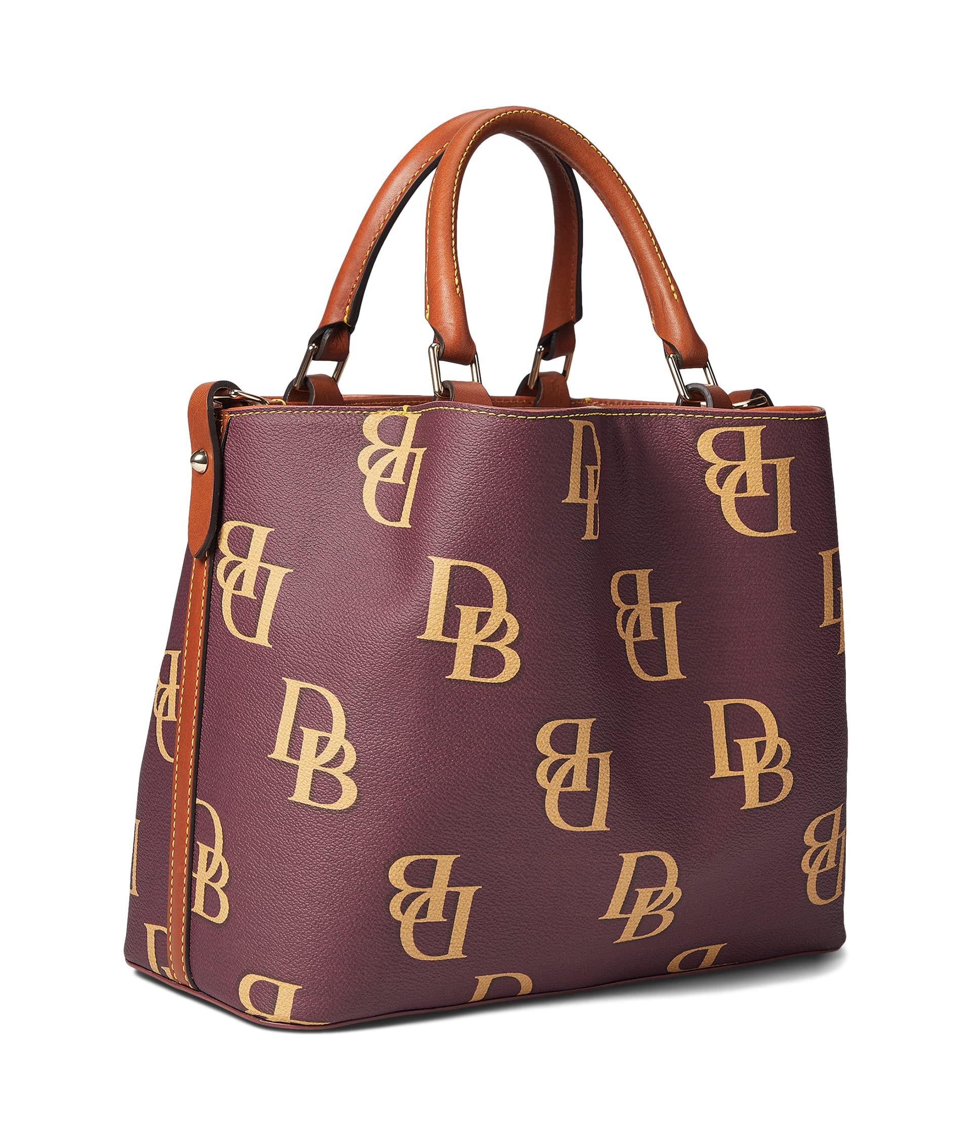 Dooney & Bourke Hydrangea Monogram Tasha Drawstring in Natural