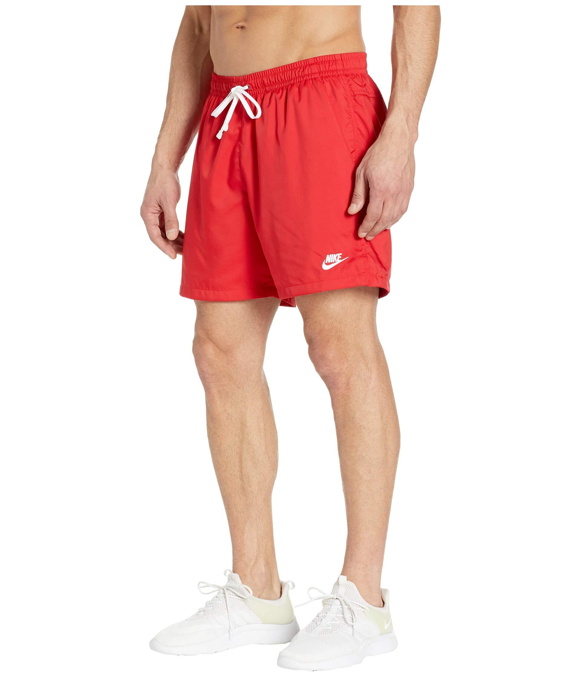 Nike Synthetic Nsw Woven Flow Shorts (oxygen Purple/white) Men's Shorts in  University Red/White (Red) for Men - Lyst