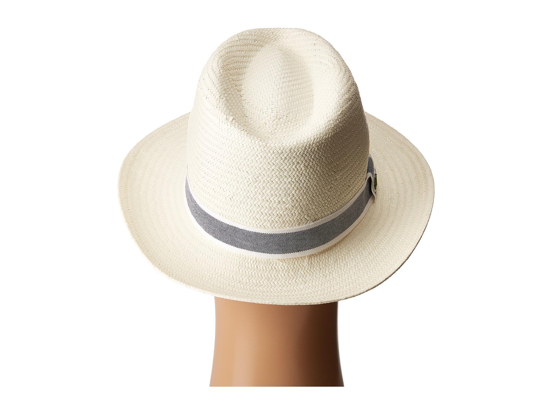 Lacoste Woven Straw Hat for Men | Lyst