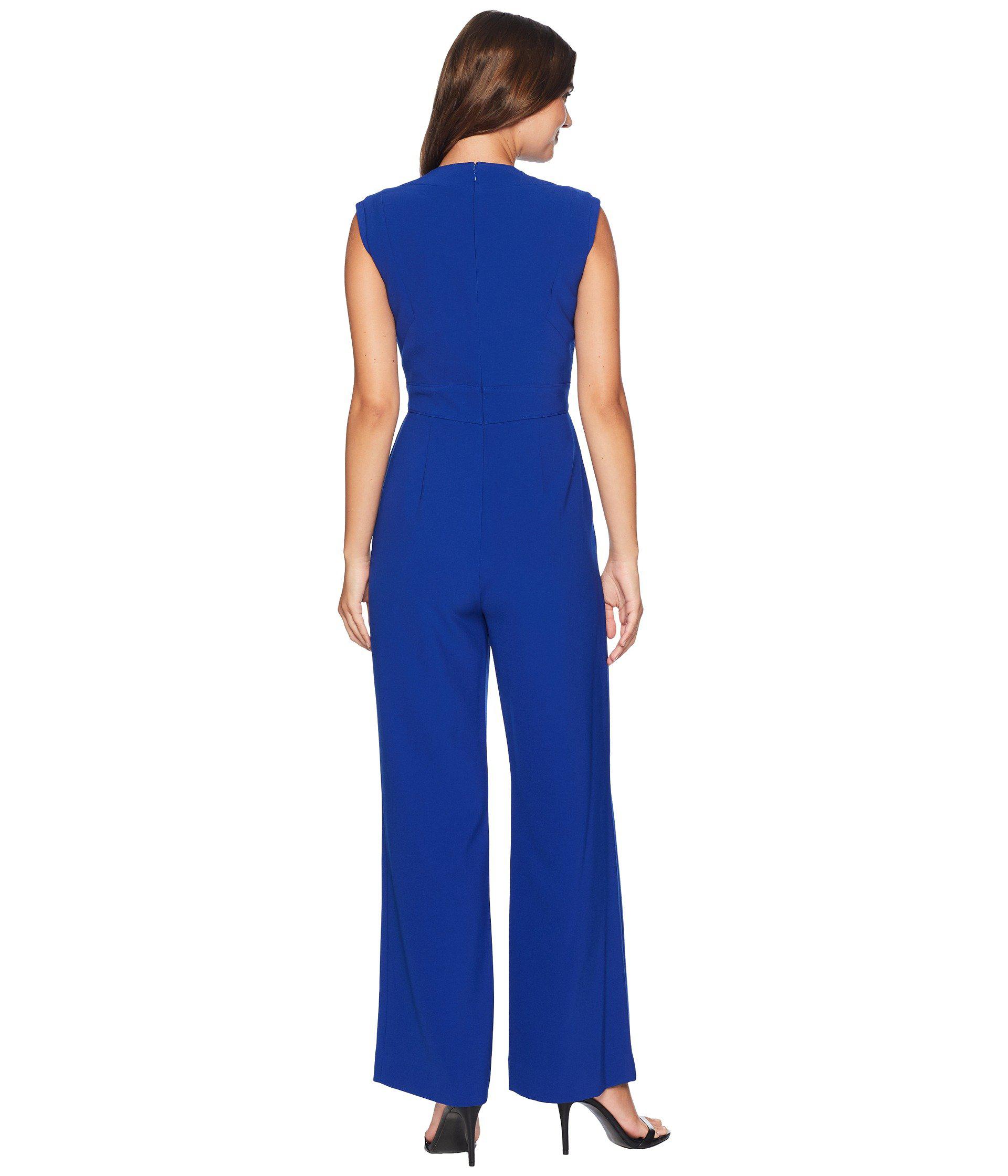 tahari cobalt jumpsuit