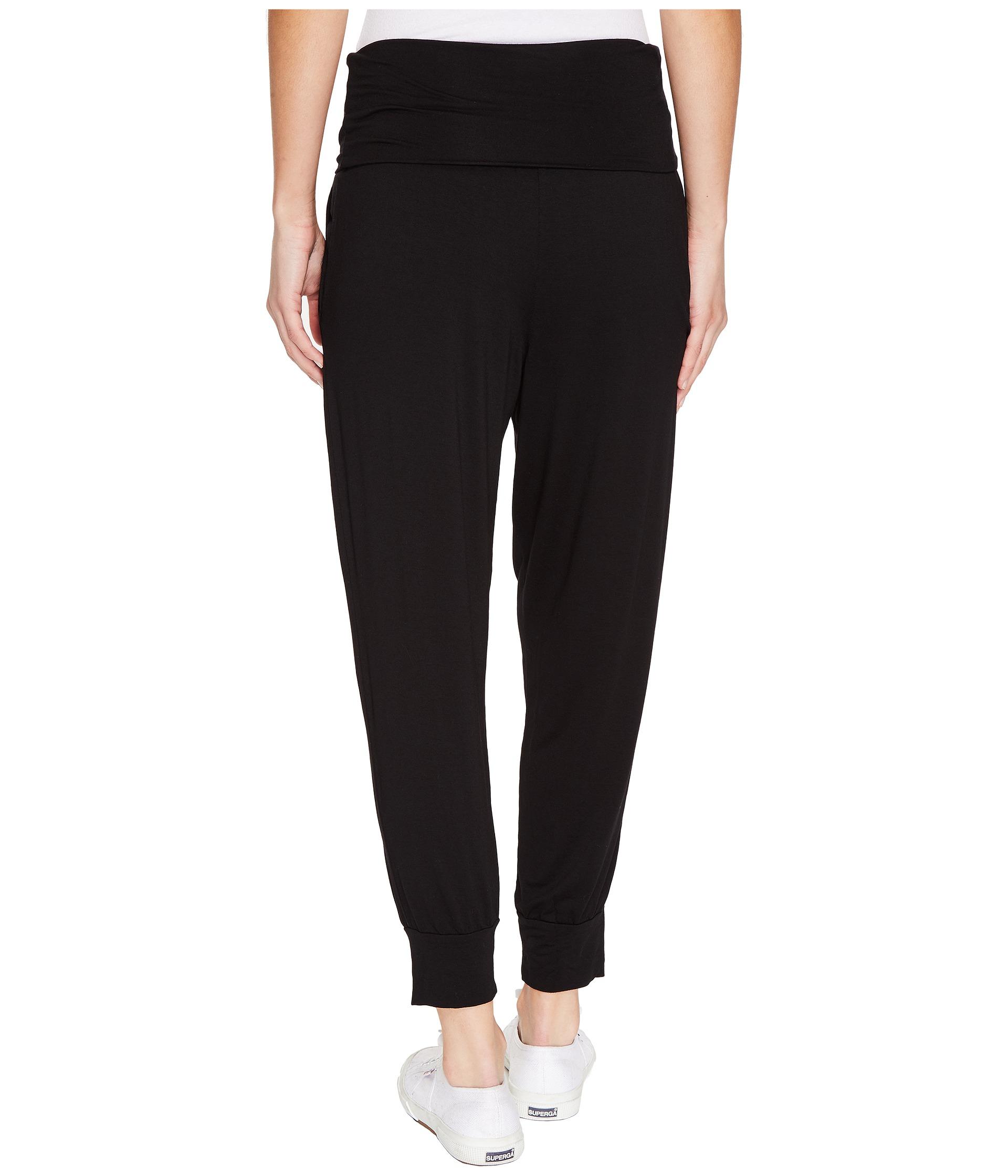 Three Dots Synthetic Easy Pants in Black - Lyst