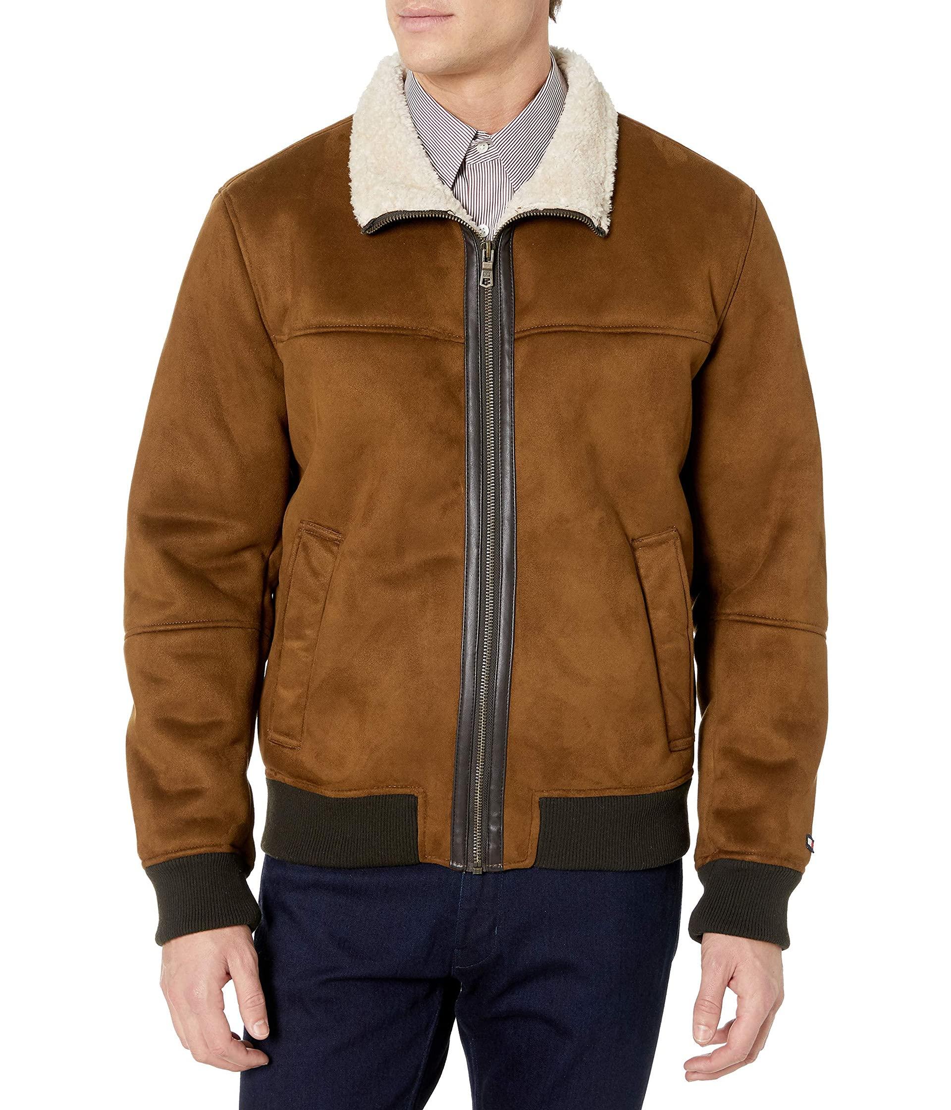 tommy hilfiger suede jacket
