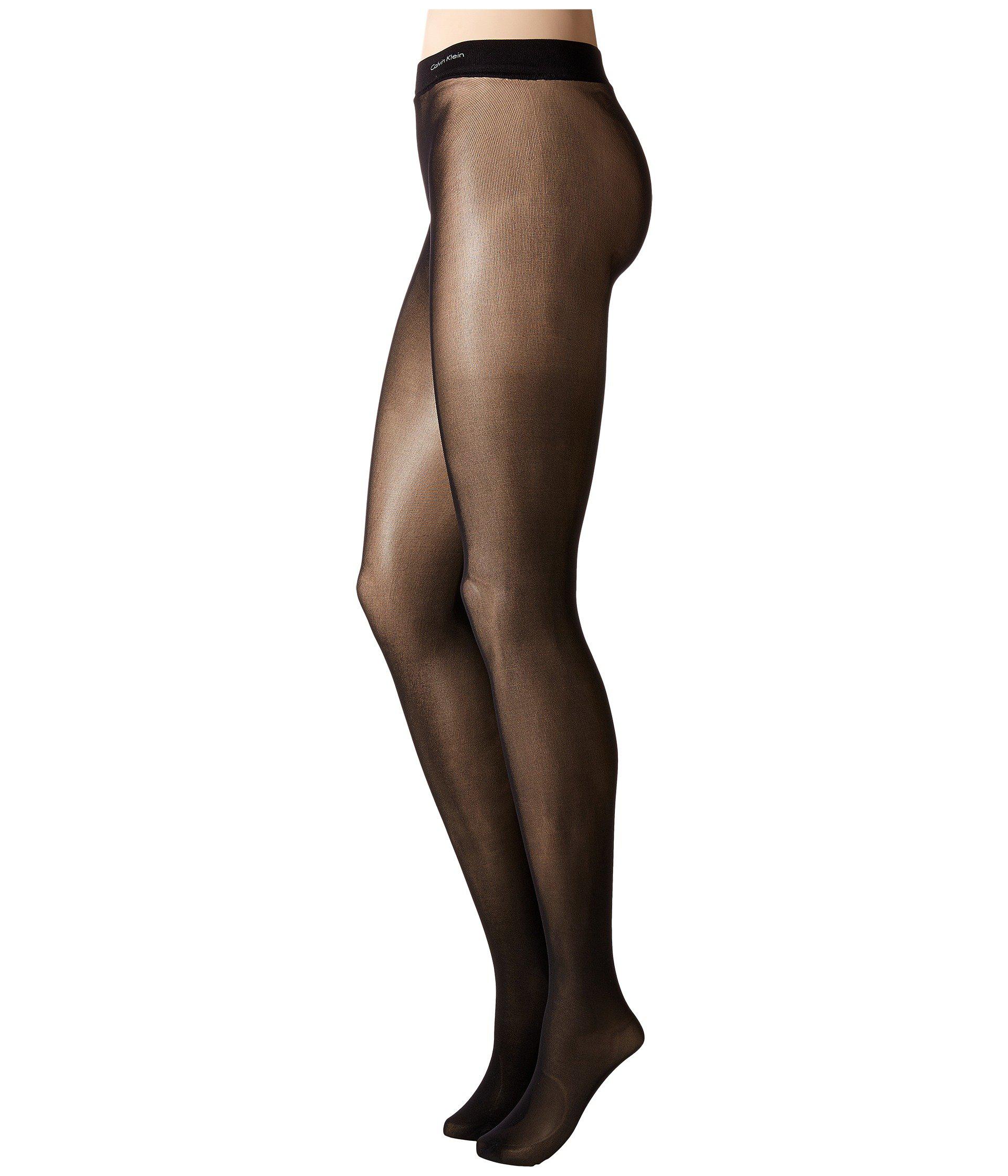 Calvin Klein Seamless Opaque Tights in Black Lyst