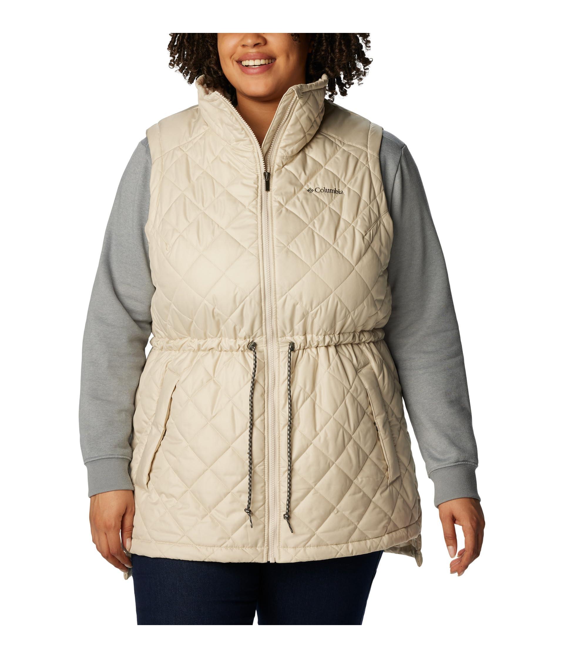 plus size columbia copper crest hood quilted jacket