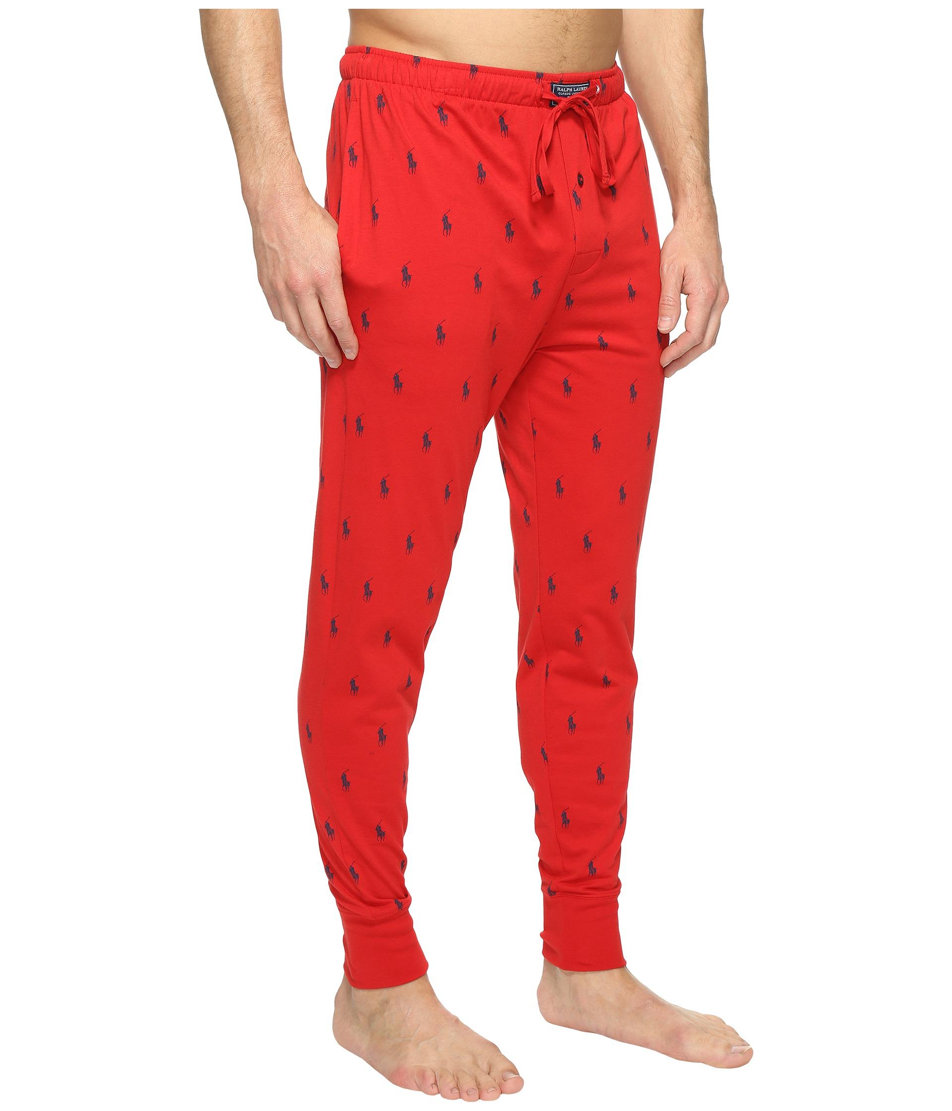 allover pony cotton jogger