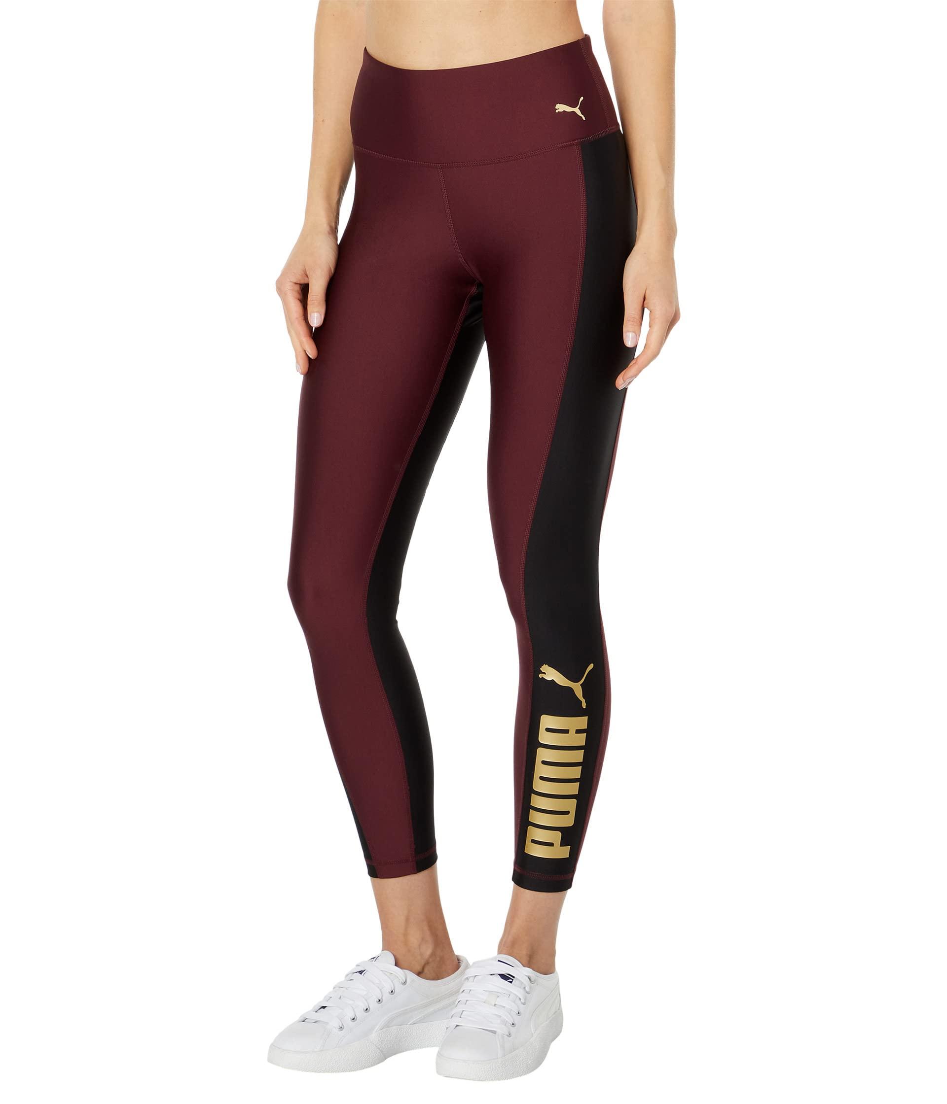 PUMA Fit Eversculpt Logo High-waisted 7/8 Tights in Purple | Lyst
